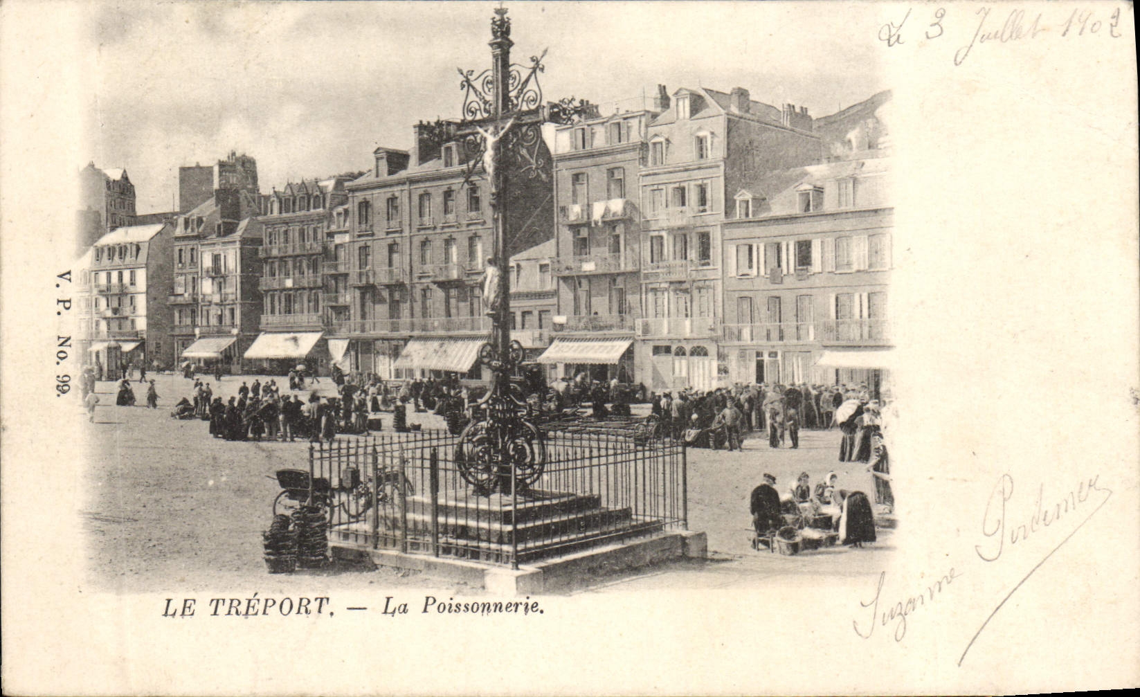 CPA Le Treport la Poissonnerie 