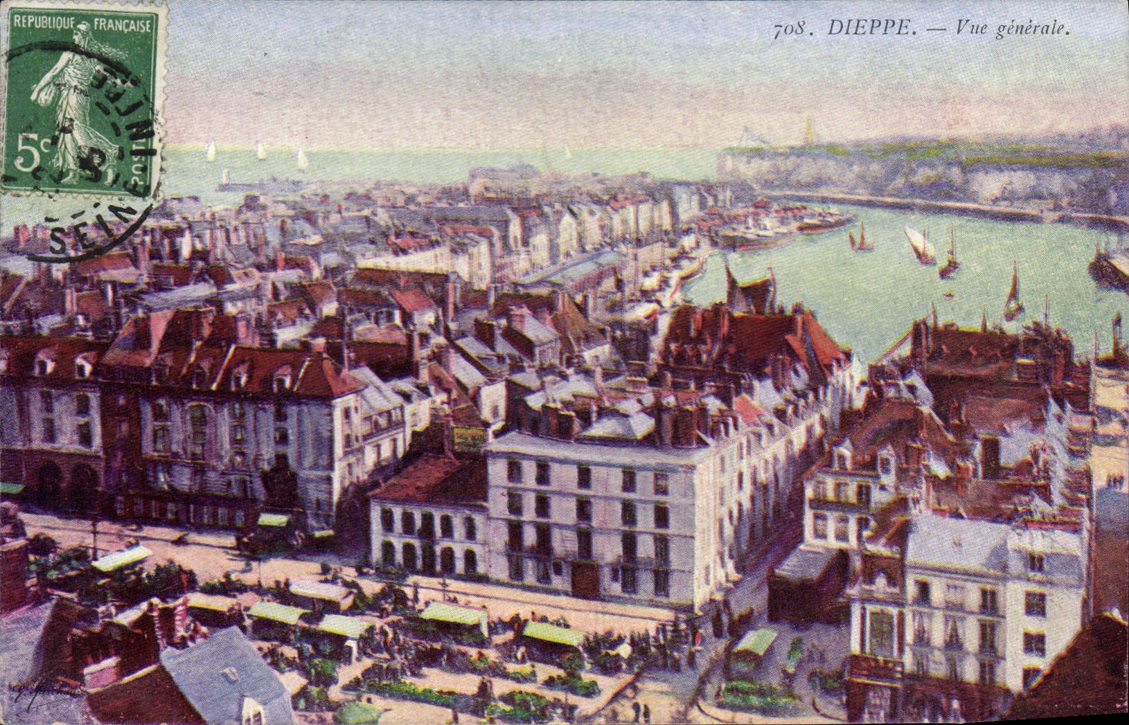 CPA Dieppe vue generale 