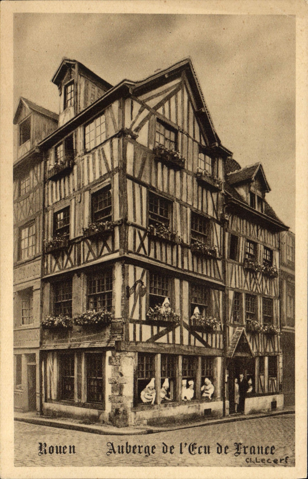 CPA Rouen Auberg de l'Ecu de France 