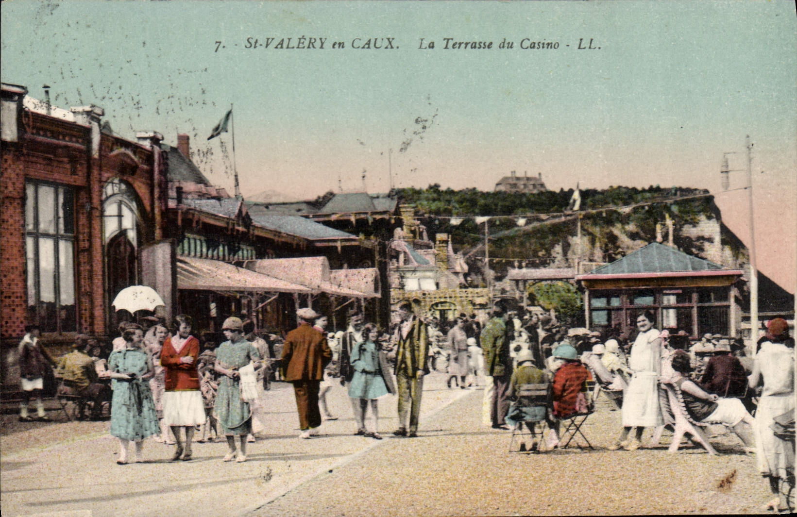 CPA St Valery en Caux la Terrasse du casino 