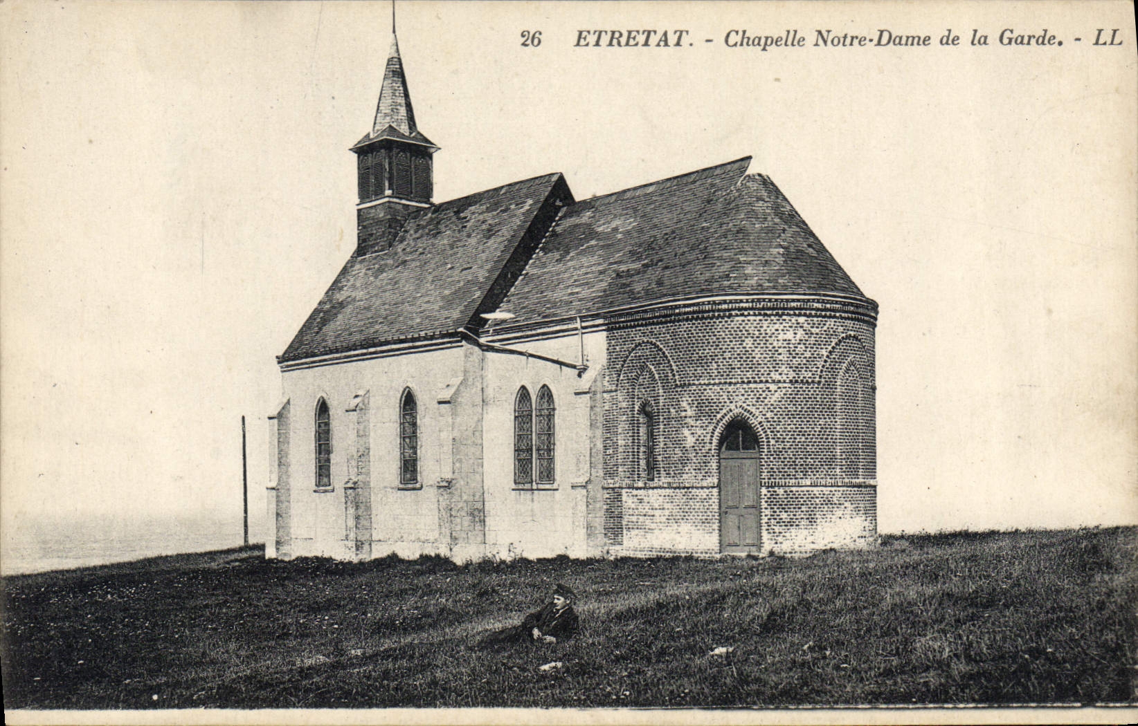 CPA Etretat Chapelle Notre Dame de la garde