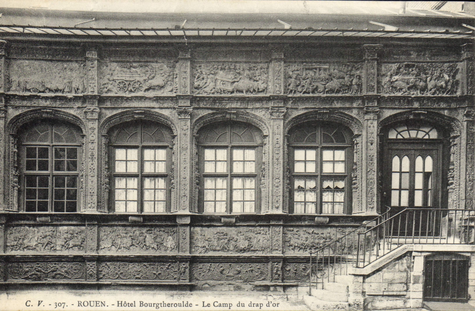 CPA Rouen hotel Bourgtheroulde le camp du drap d'Or 