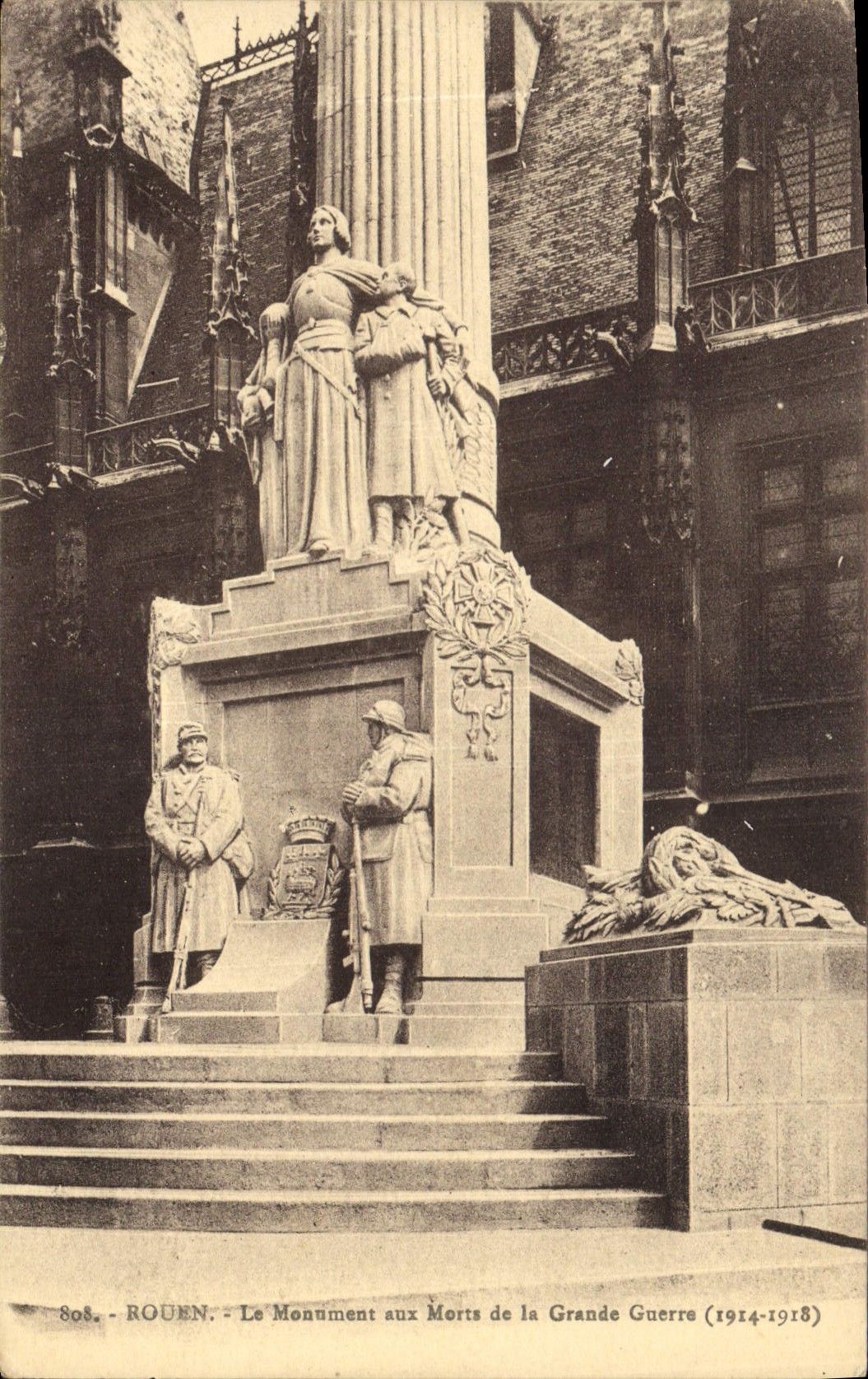 CPA Rouen le Monument aux Morts de la Grande Guerre 1914 1918 