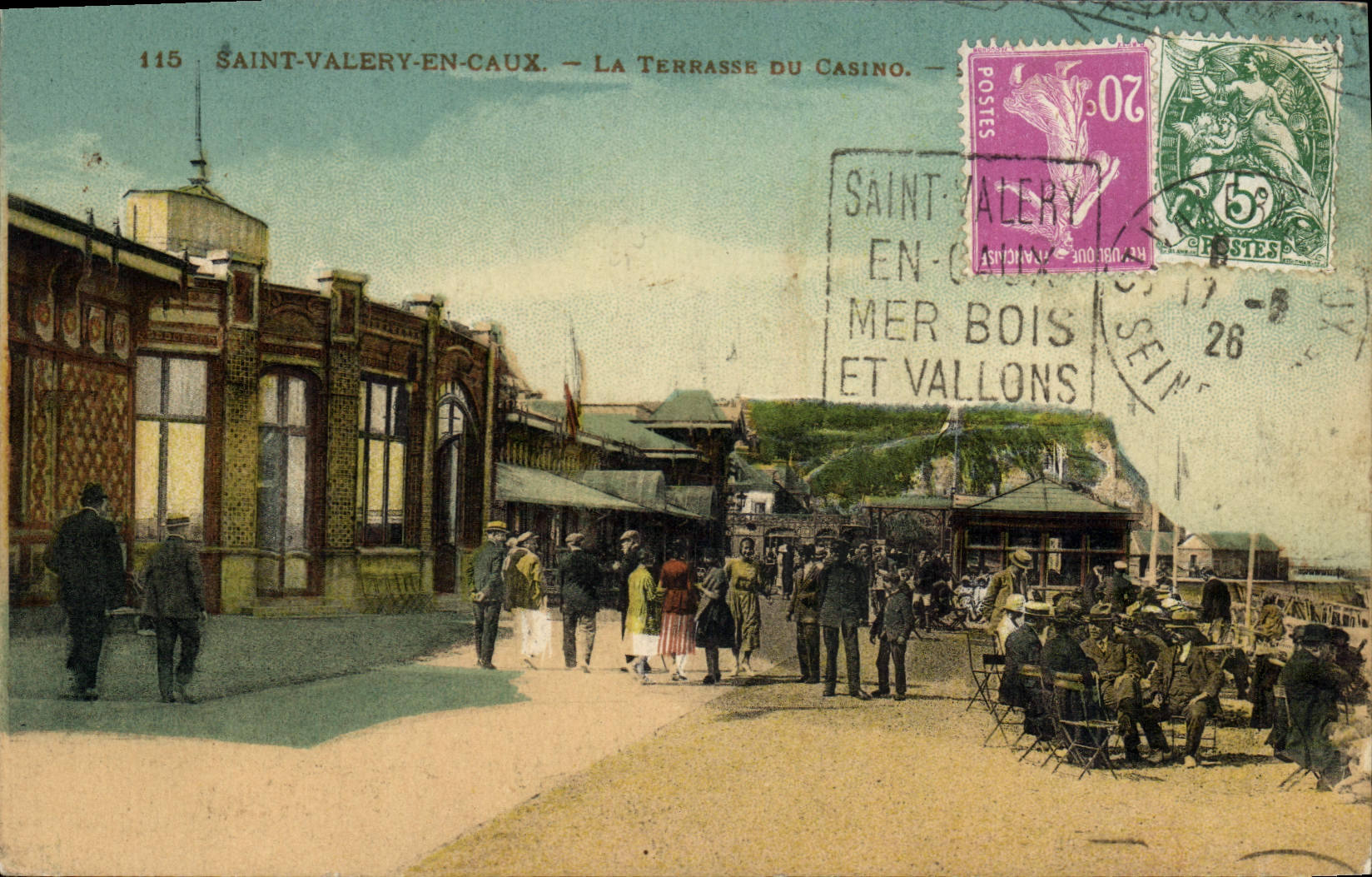 CPA Saint Valery en Caux La Terrasse du Casino 