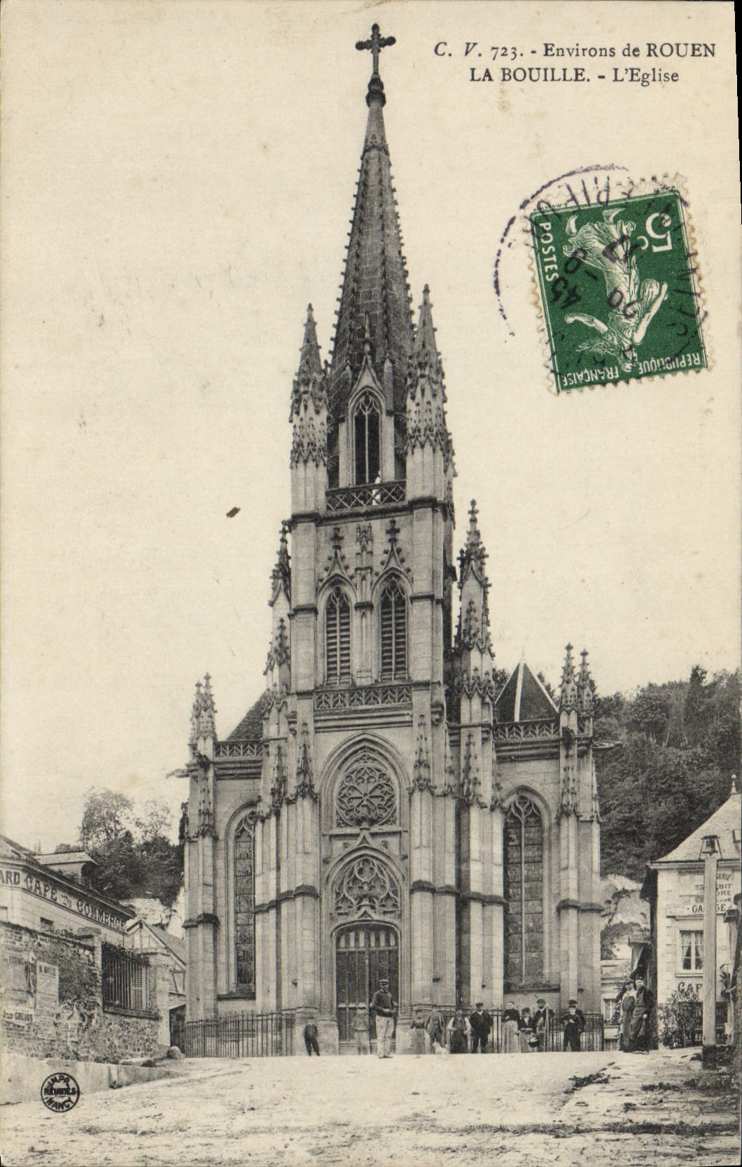 CPA Environs de Rouen La Bouille l'Eglise 
