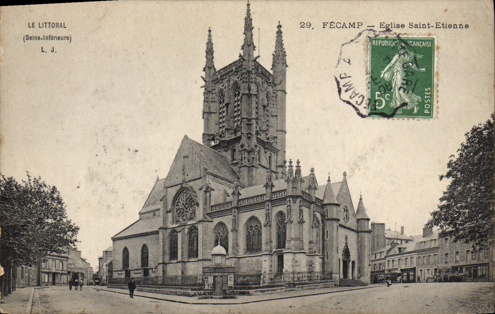 CPA Fecamp Eglise Saint Etienne 
