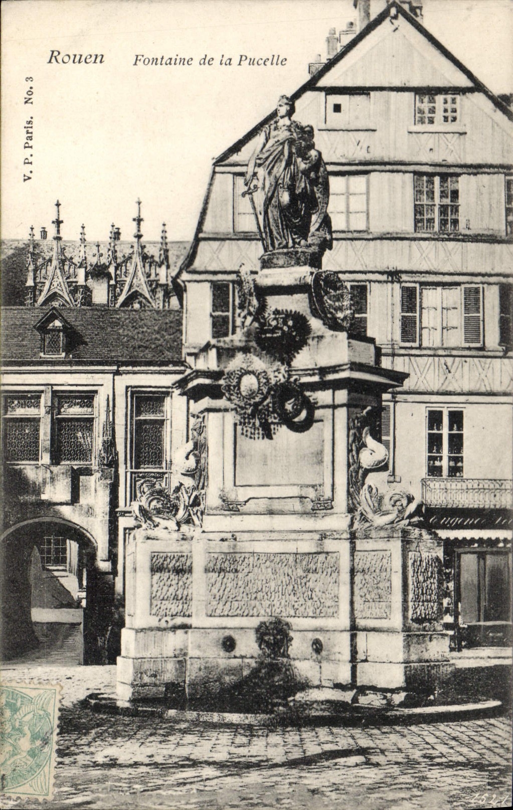CPA Rouen Fontaine de la Pucelle 