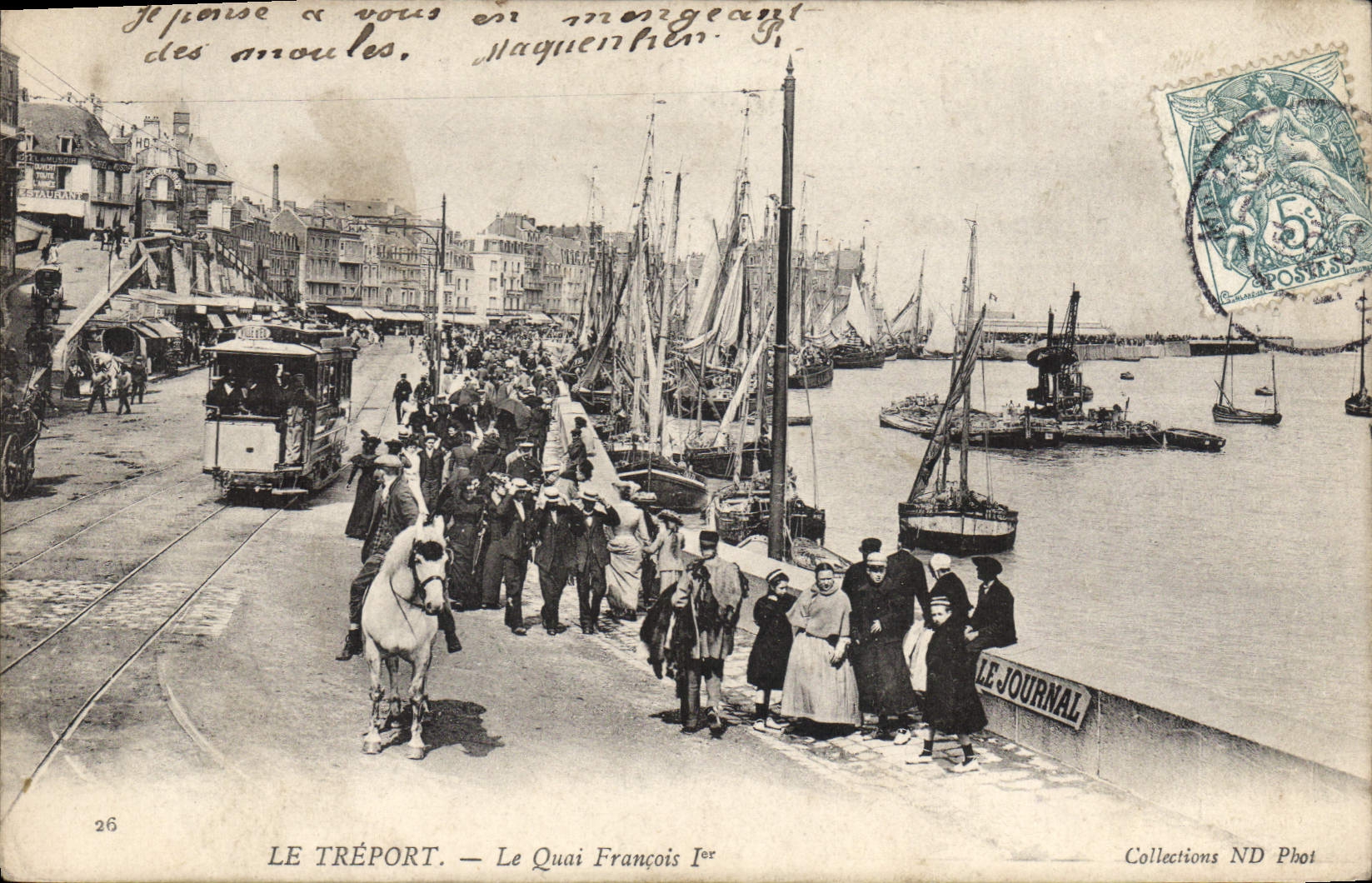 CPA Le Treport Le Quai Francois I