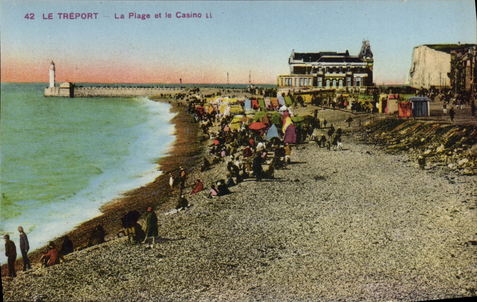 CPA Le Treport La Plage et la Casino 