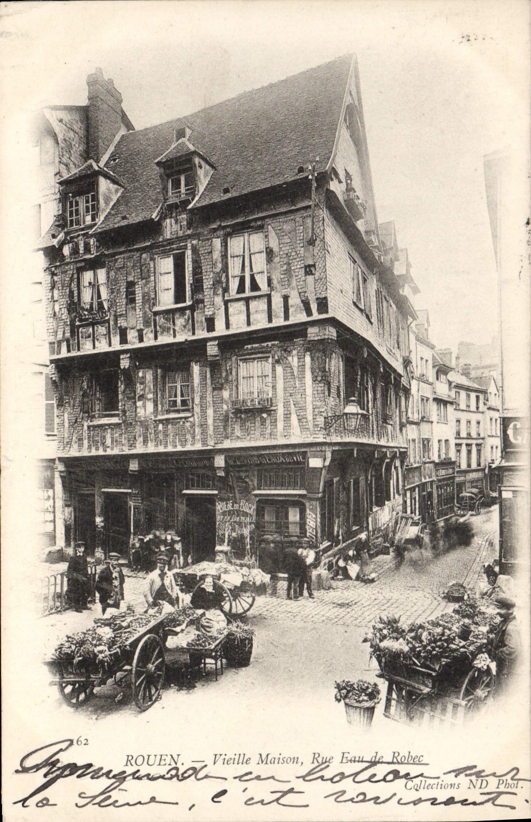 CPA Rouen Vieille Maison Rue Eau de Robec 