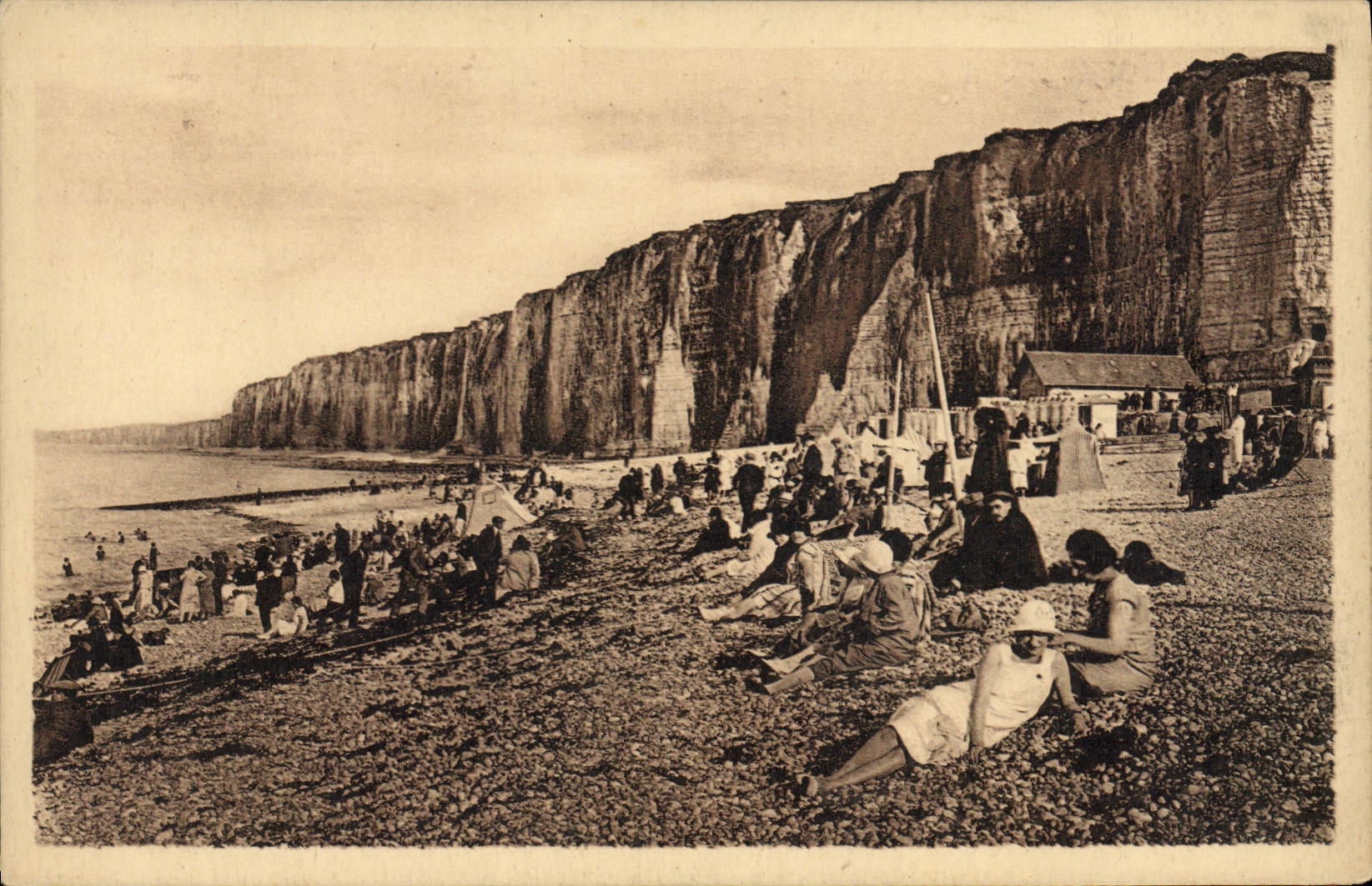 CPA Saint Valery En Caux La Plage