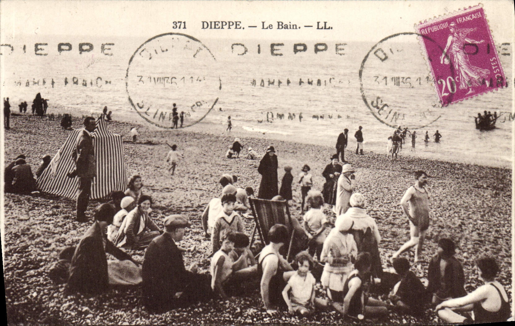 CPA Dieppe Le Bain 