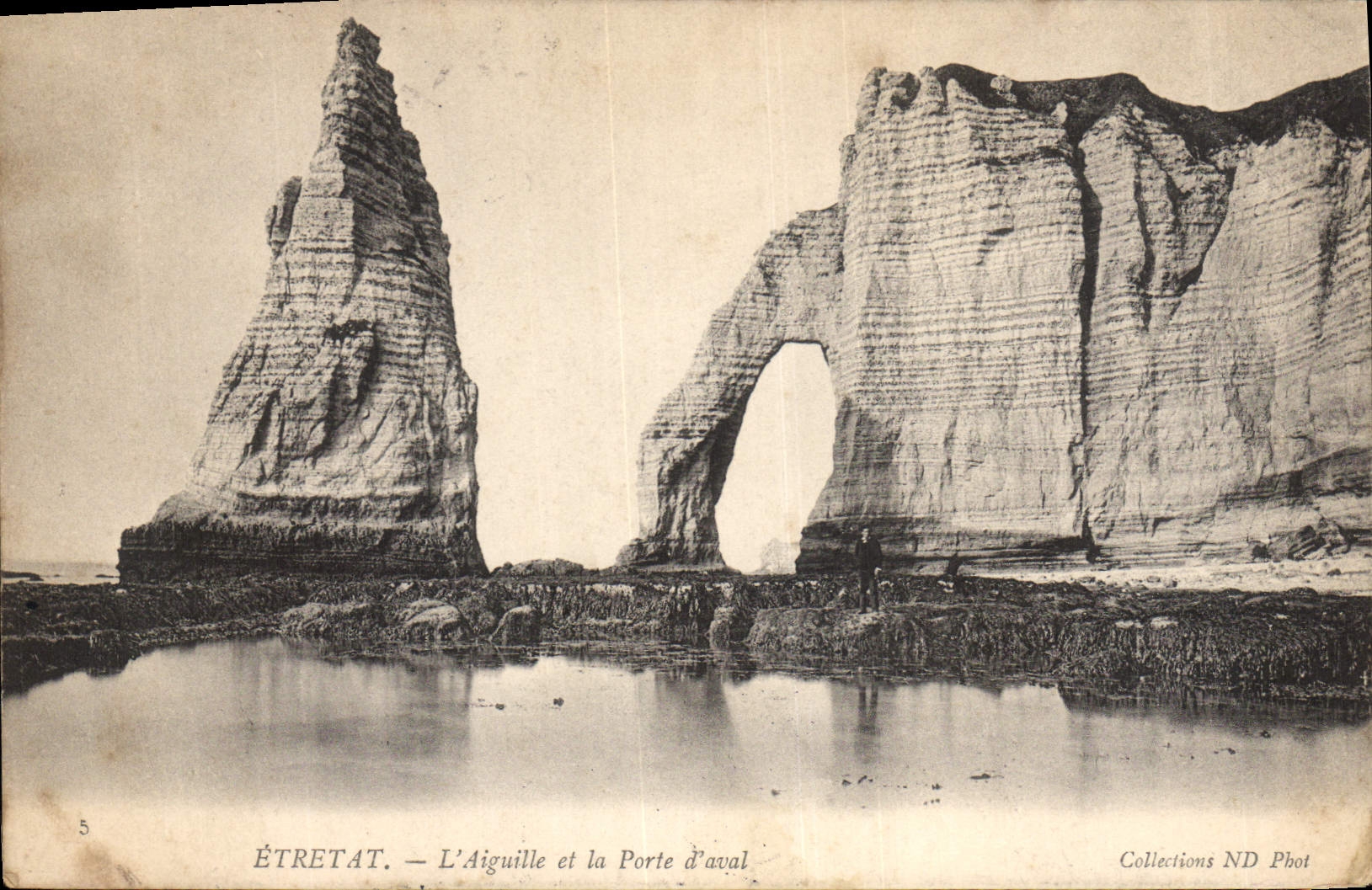 CPA Etretat L'Aiguille et la Porte d'aval