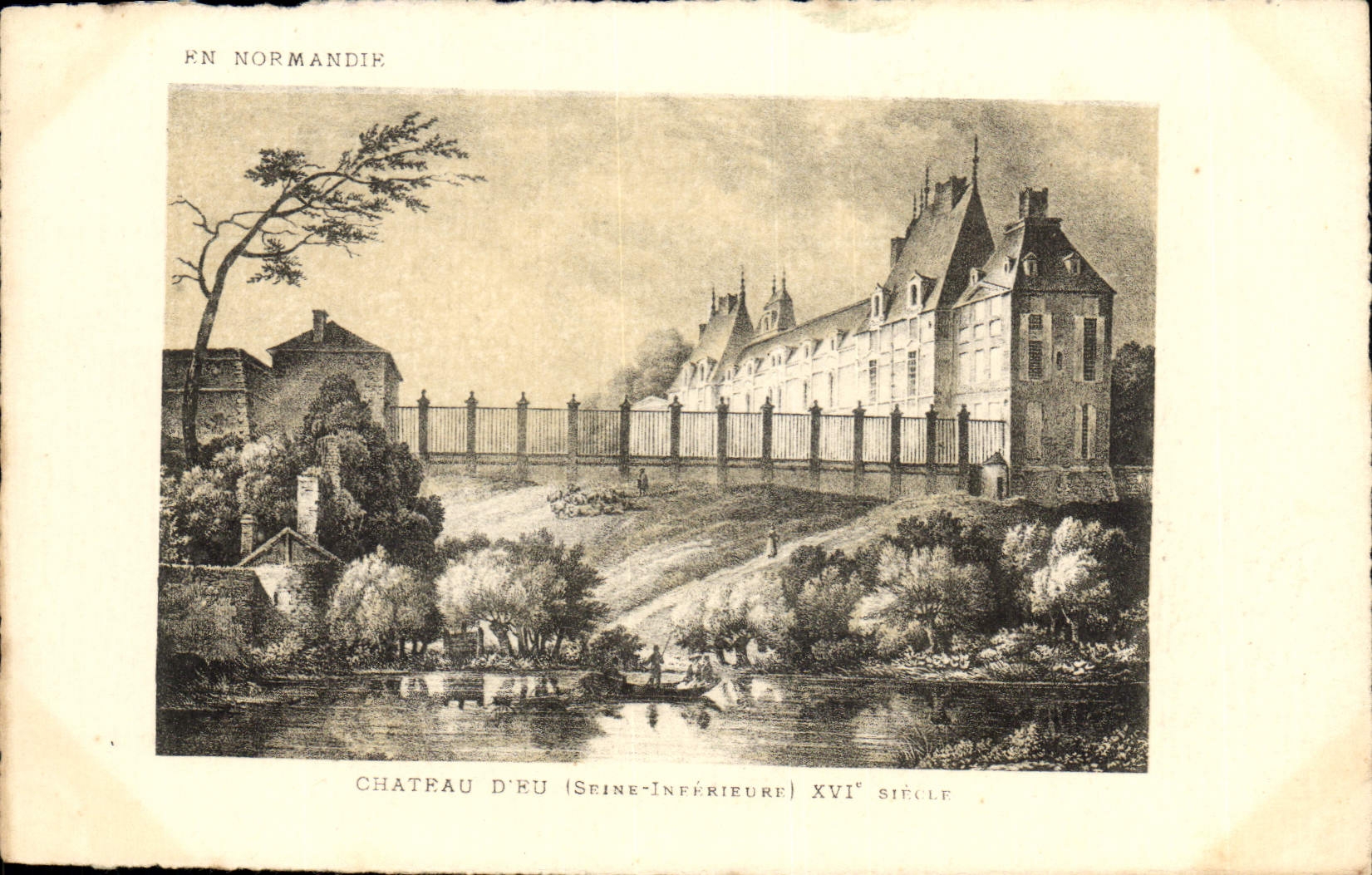 CPA Chateau d'Eu Seine Inferieure XVI siecle