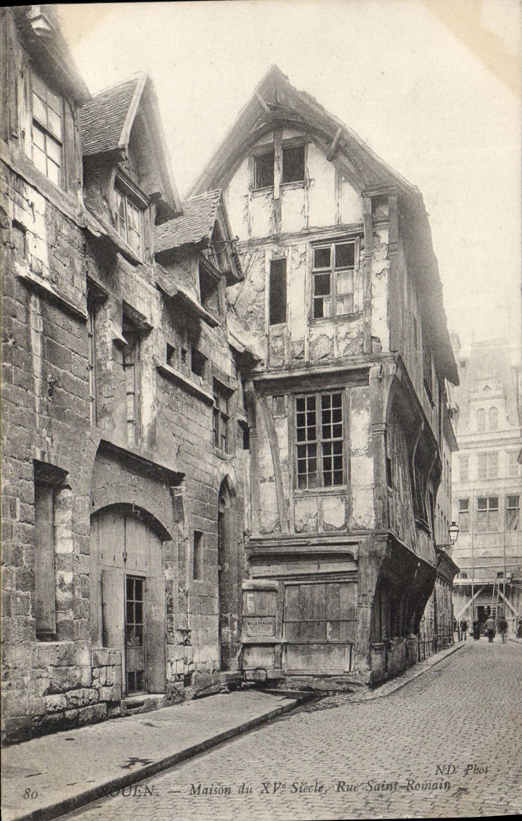 CPA Rouen Maison du Xv siecle rue Saint Romain 