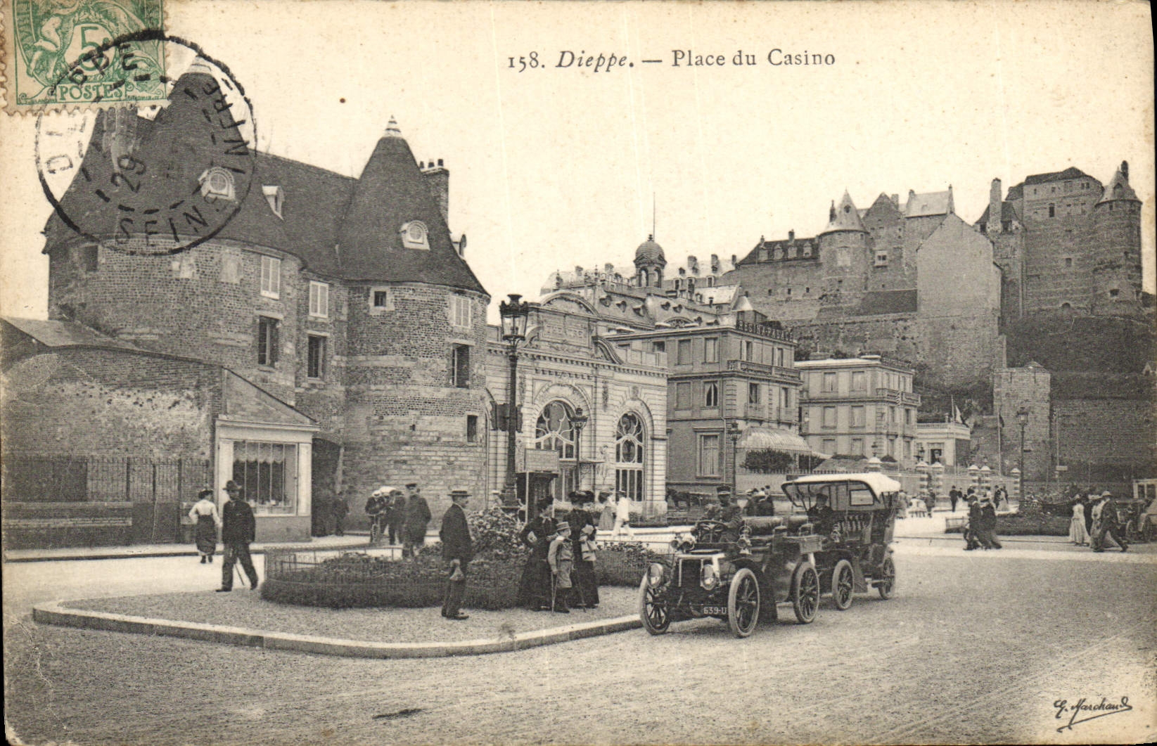 CPA Dieppe Place du Casino 