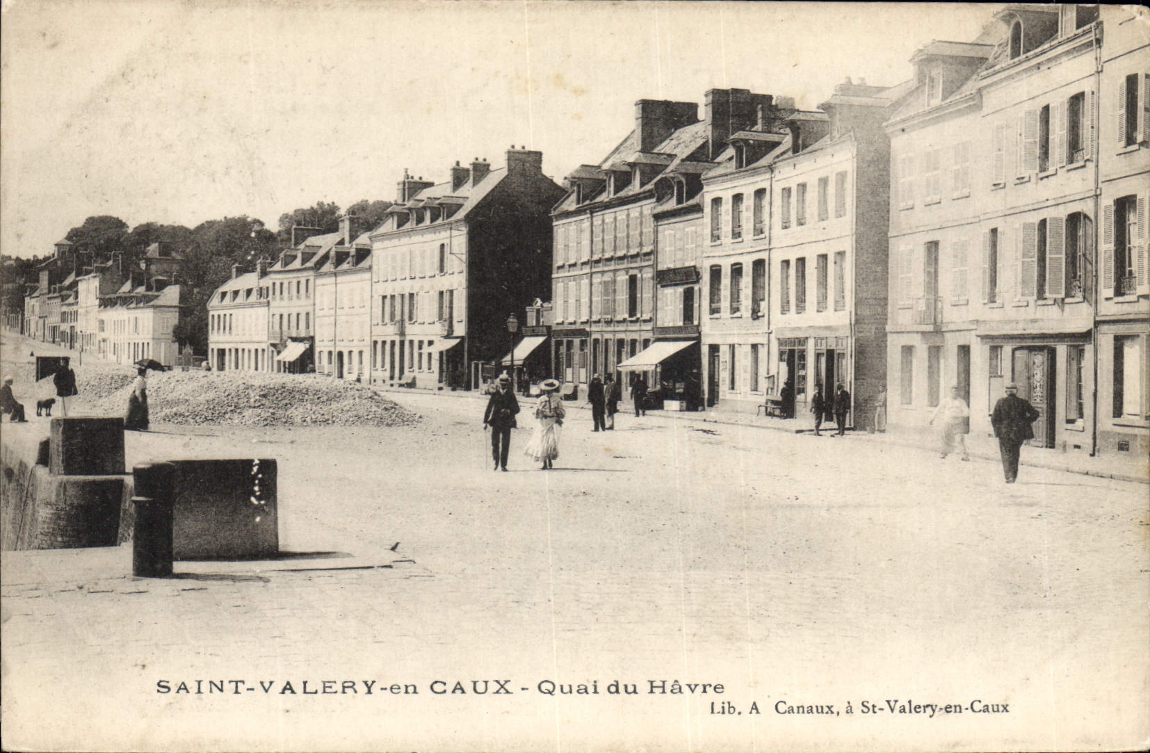 CPA Saint Valery en Caux Quai du Havre