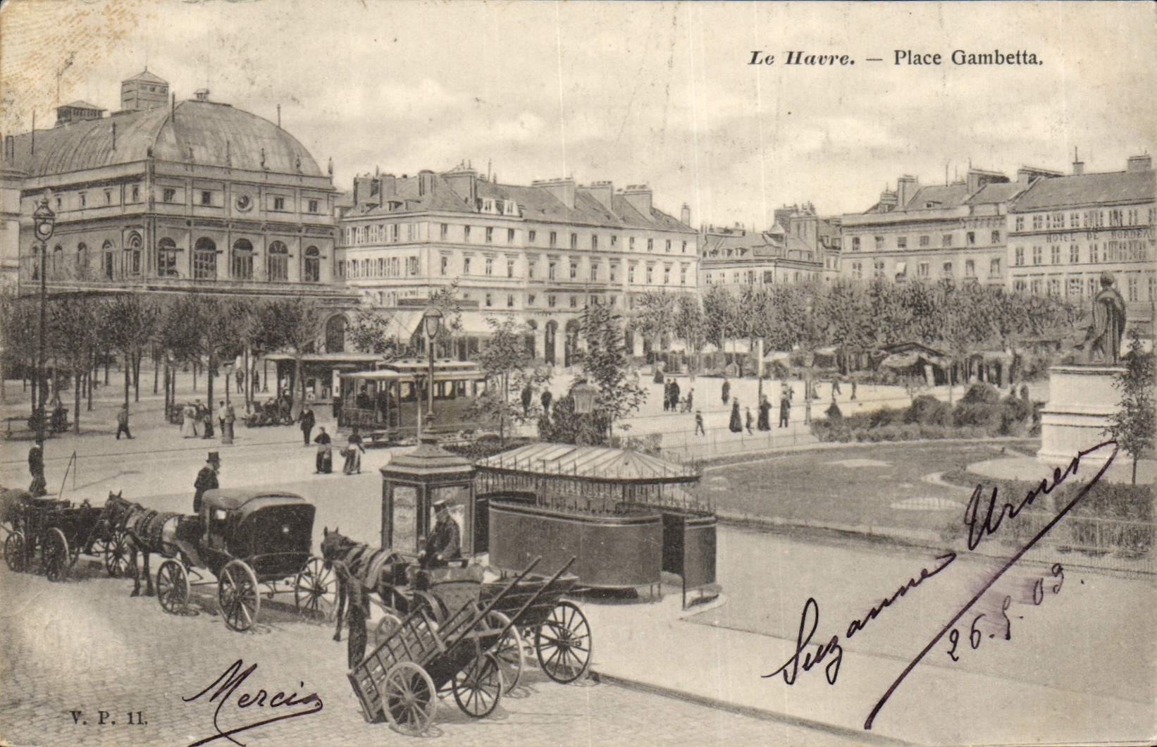 CPA Le Havre Place Gambetta 