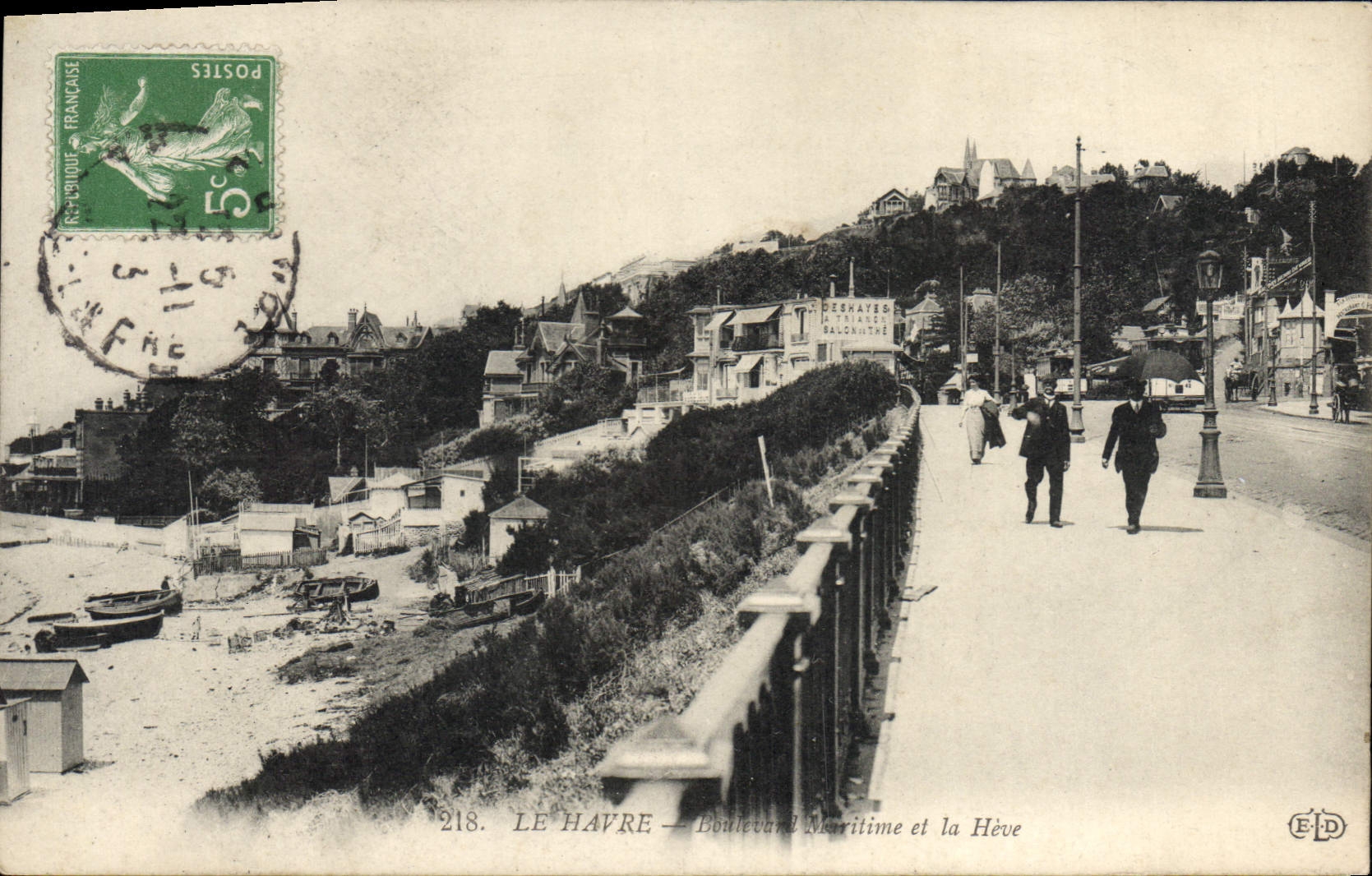 CPA Le Havre Boulevard Maritime et la Heve