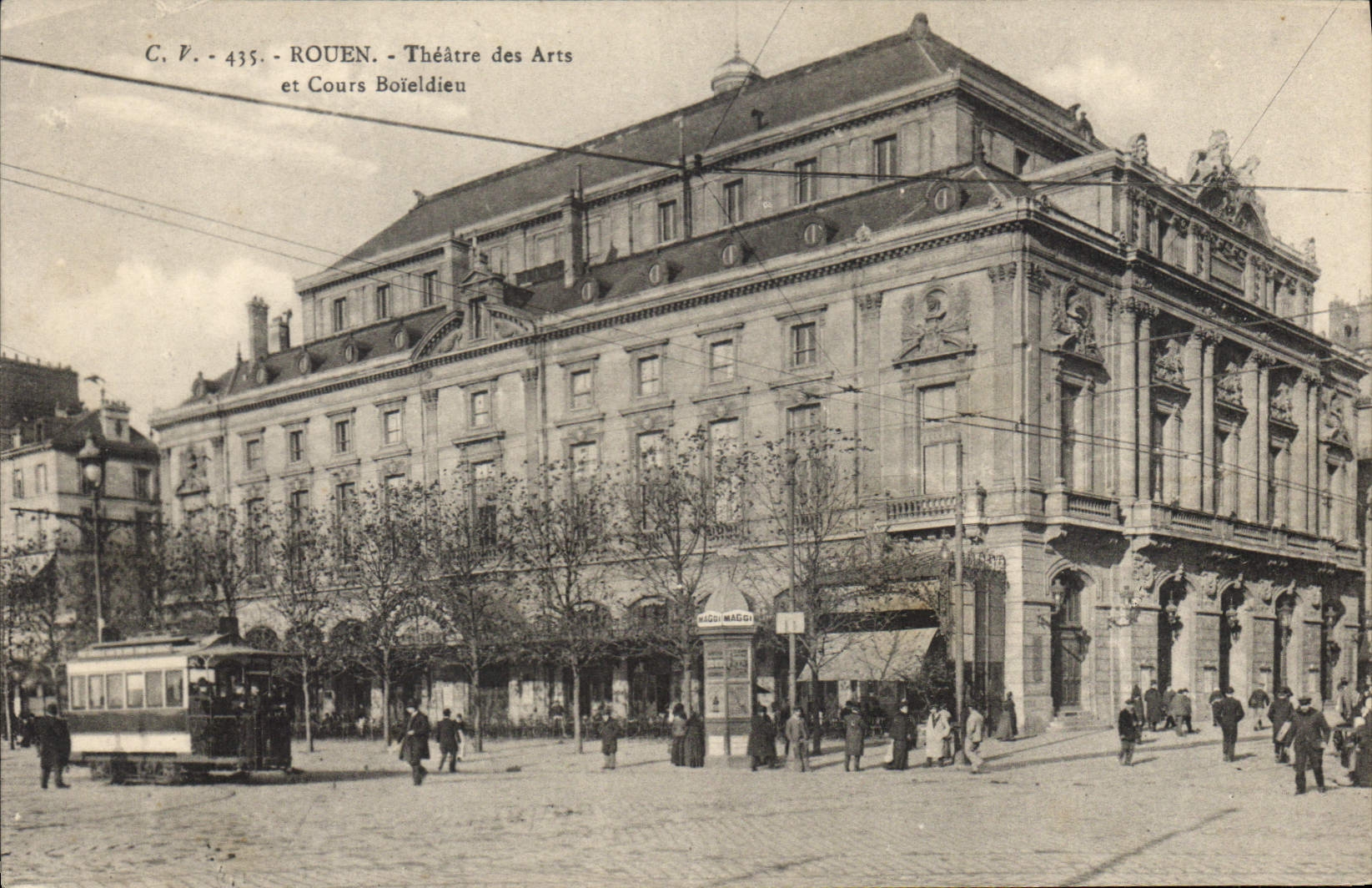 CPA Rouen Theatre des Arts et Cours Boieldieu 
