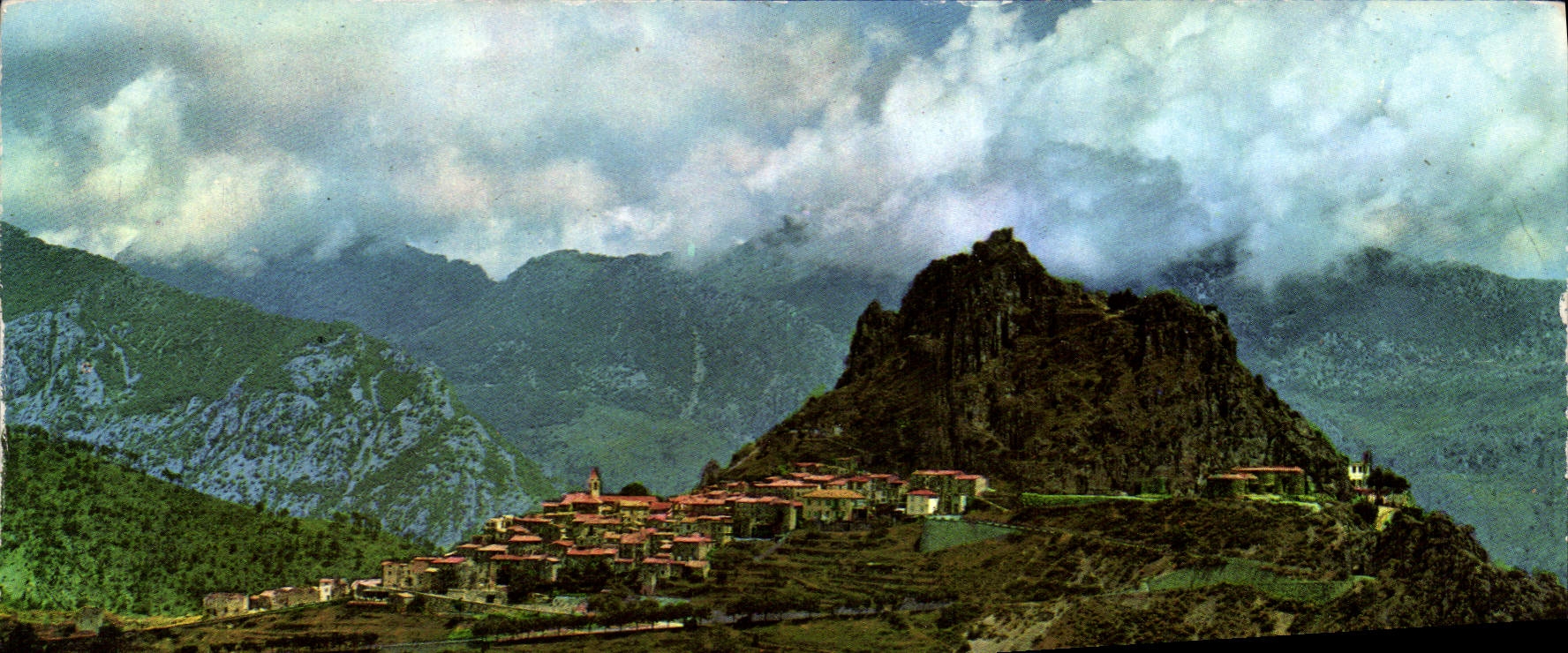 CPA Reflets de France Cote d'Azur French Riviera Sainte Agnes Alpes Maritimes Le village du Littoral