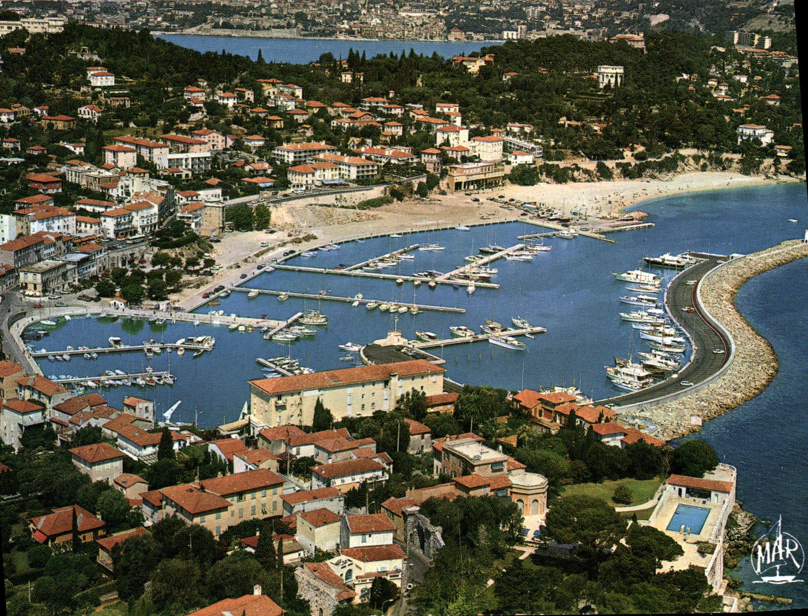 CPA La Cote d'Azur St Jean Cap Ferrat Vue aerienne du nouveau Port