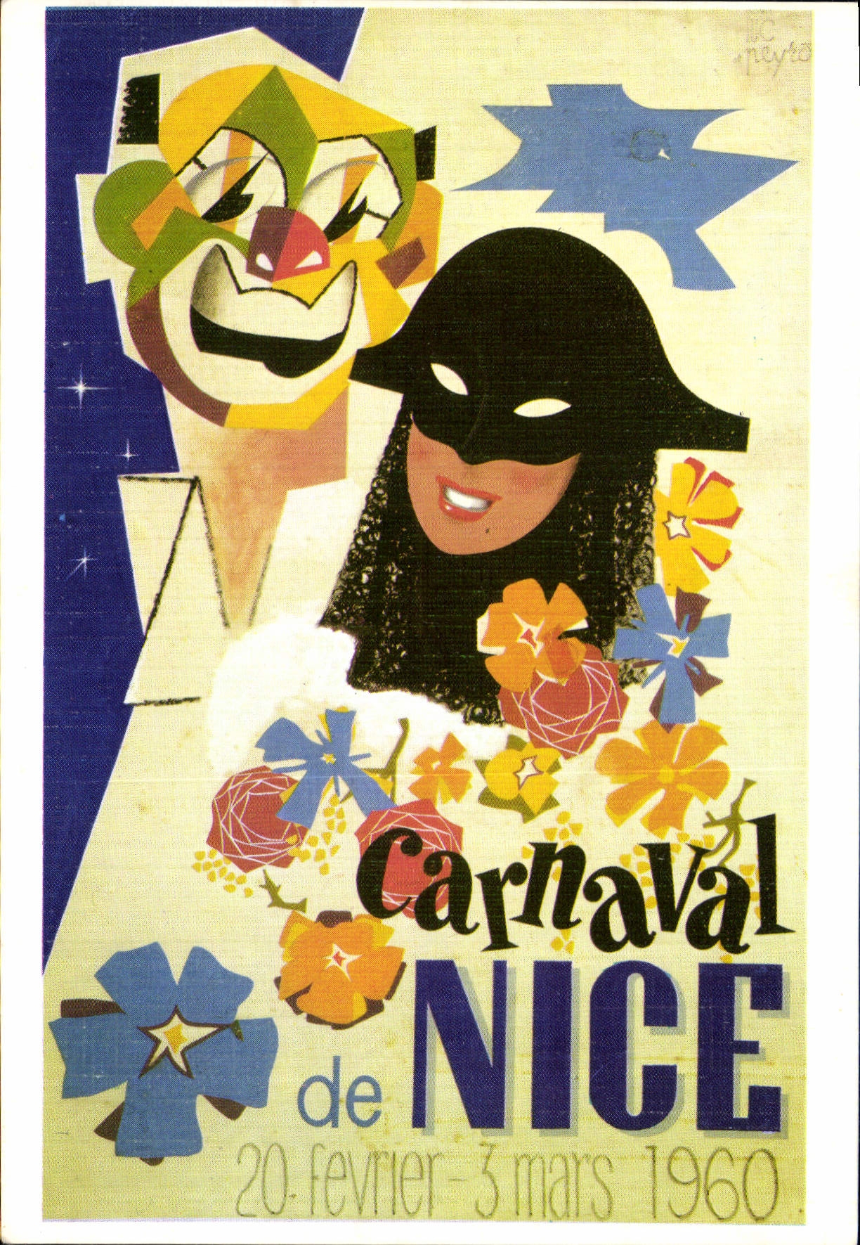 CPA Comite des Fetes de Nice carnaval 1960