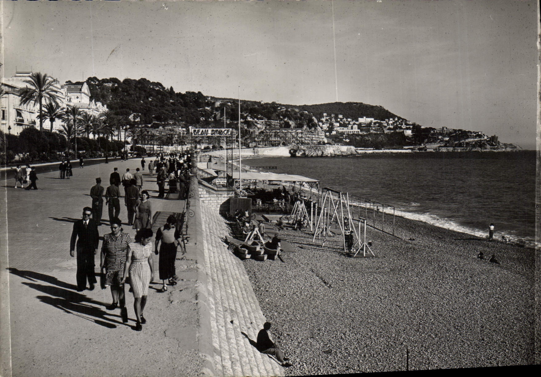 CPA Nice A M La Plage 