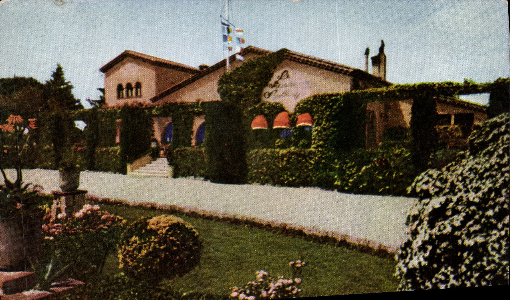 CPA La Bonne Auberge Route Nationale Antibes A M Le relais gastronomique et le rendez vous des gourm