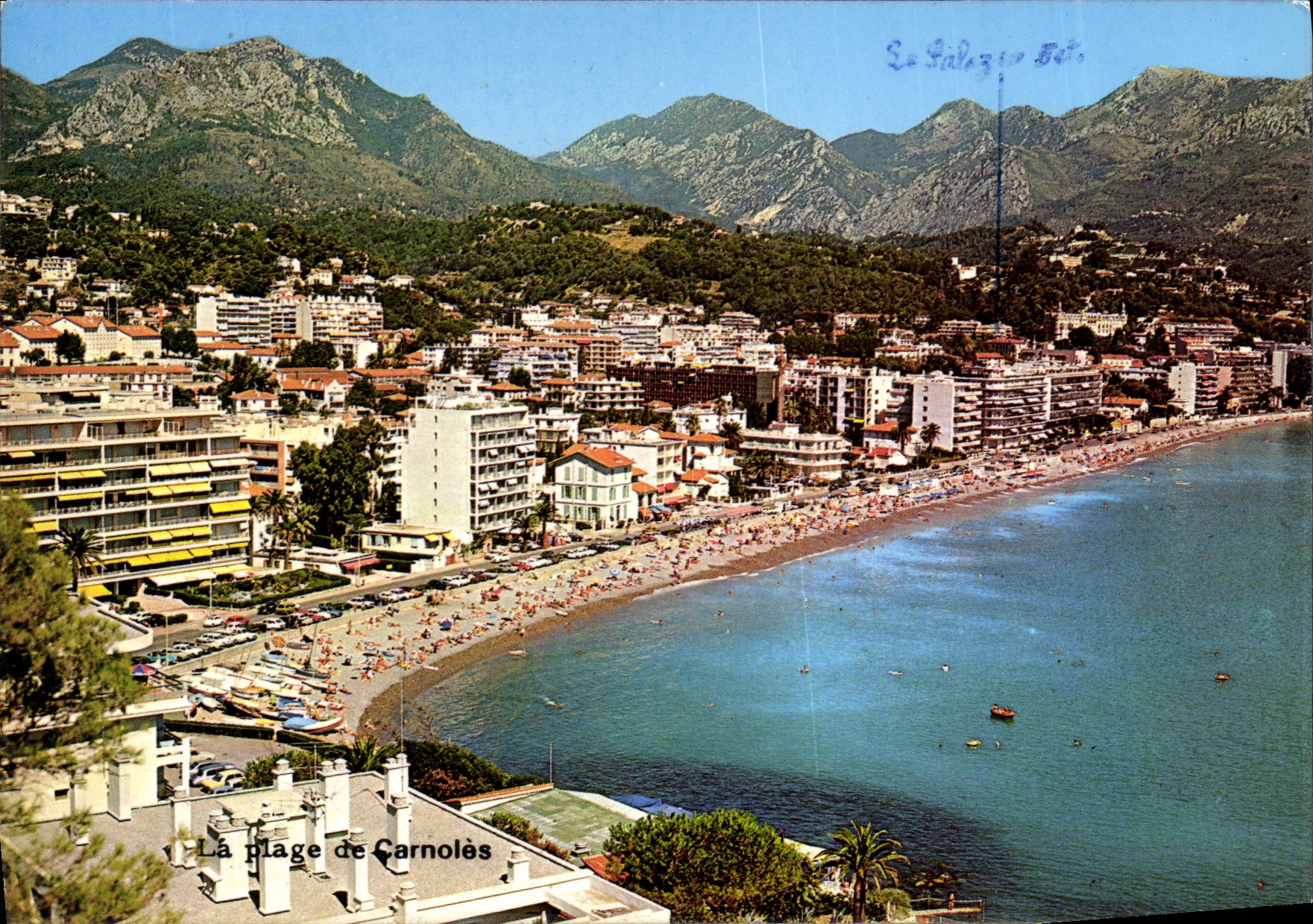 CPA Au soleil de la Cote d'Azur Menton La plage de Carnoles