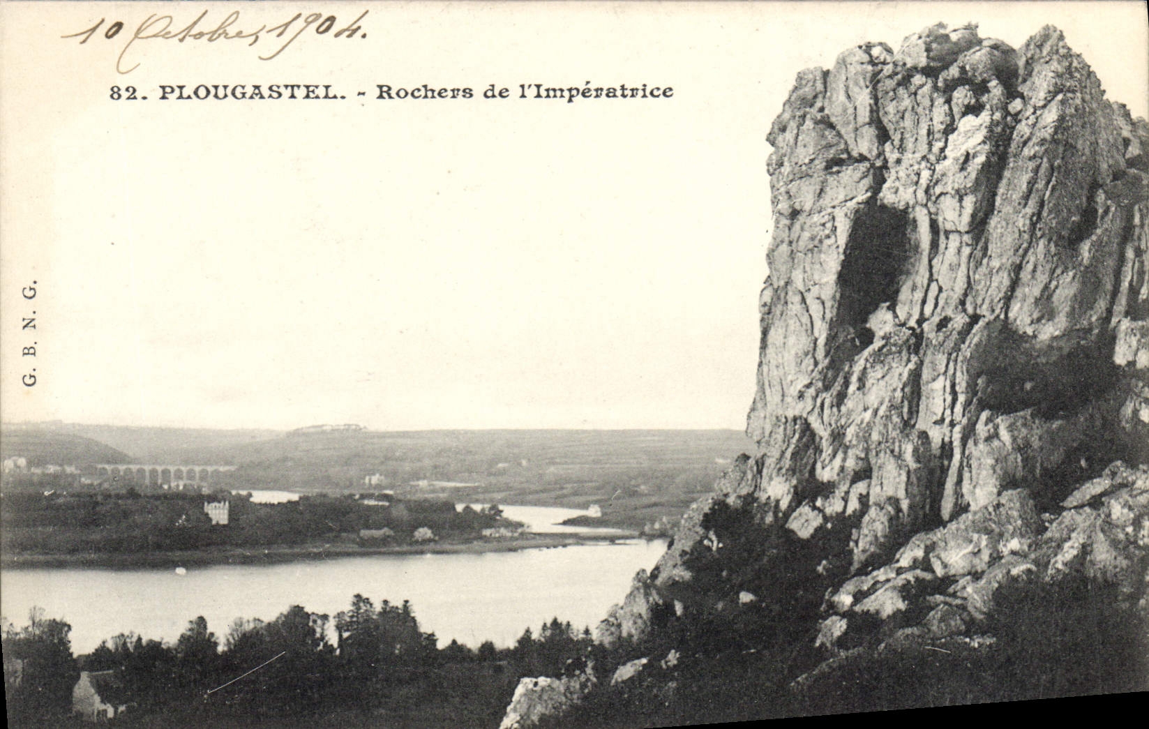 CPA Plougastel Rochers de l'Imperatrice 