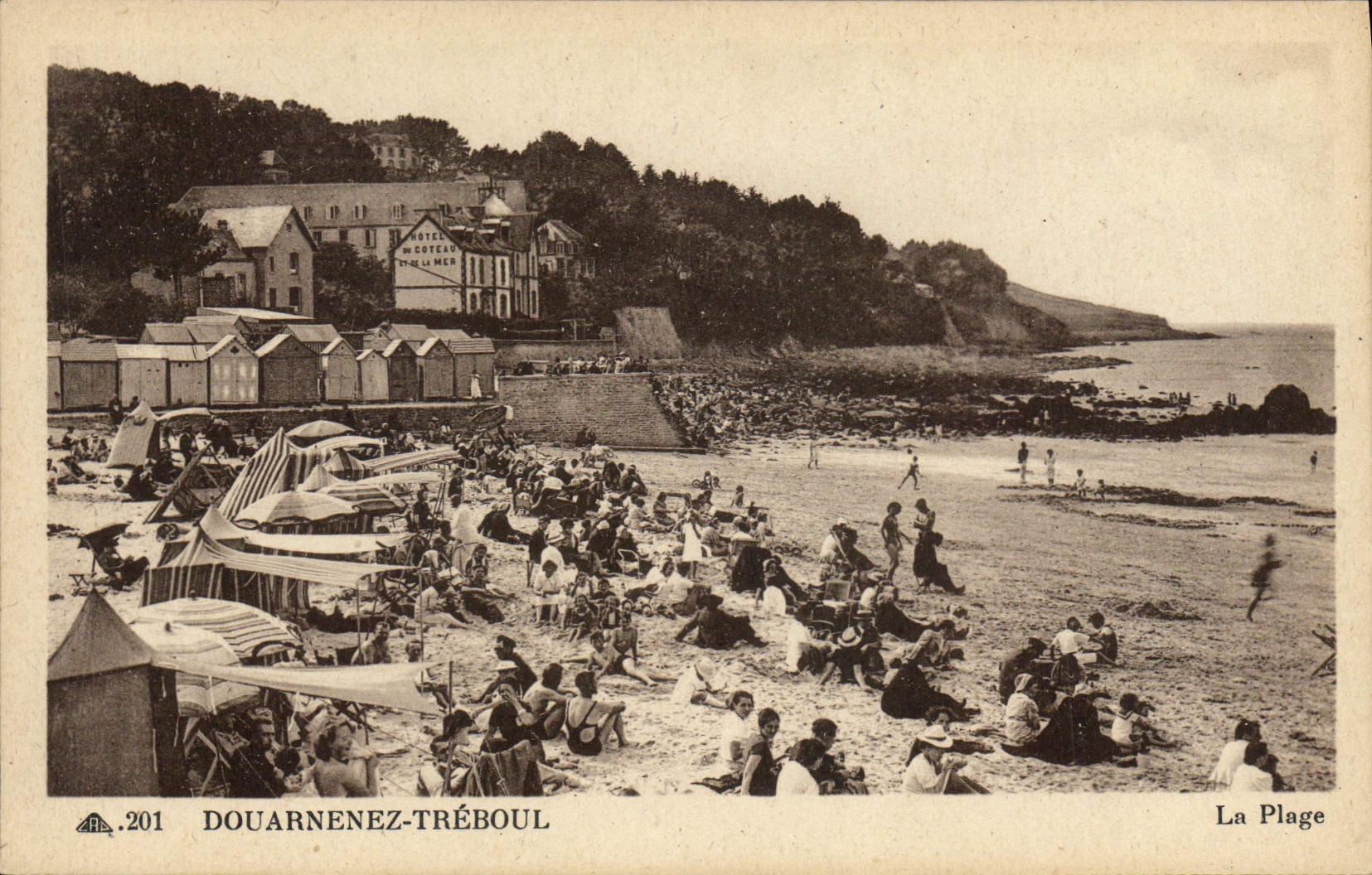 CPA Douarnenez Treboul plage