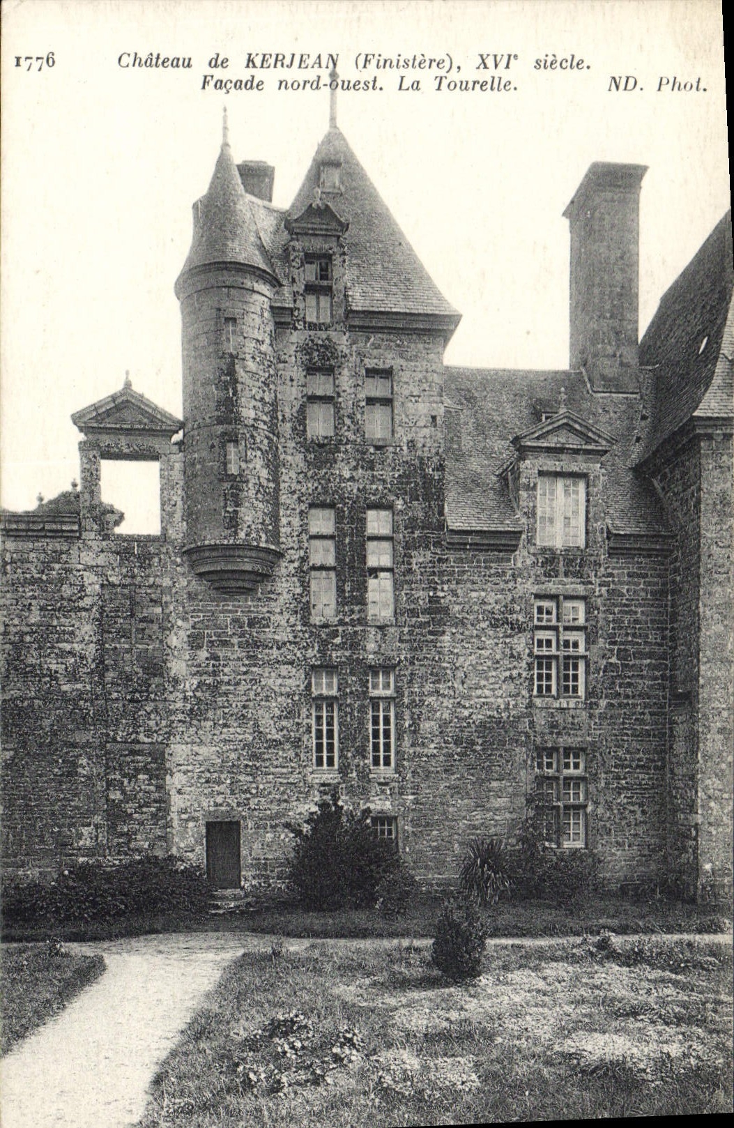 CPA Chateau de Kerjean Finistere Facade Nord Ouest La Tourelle 