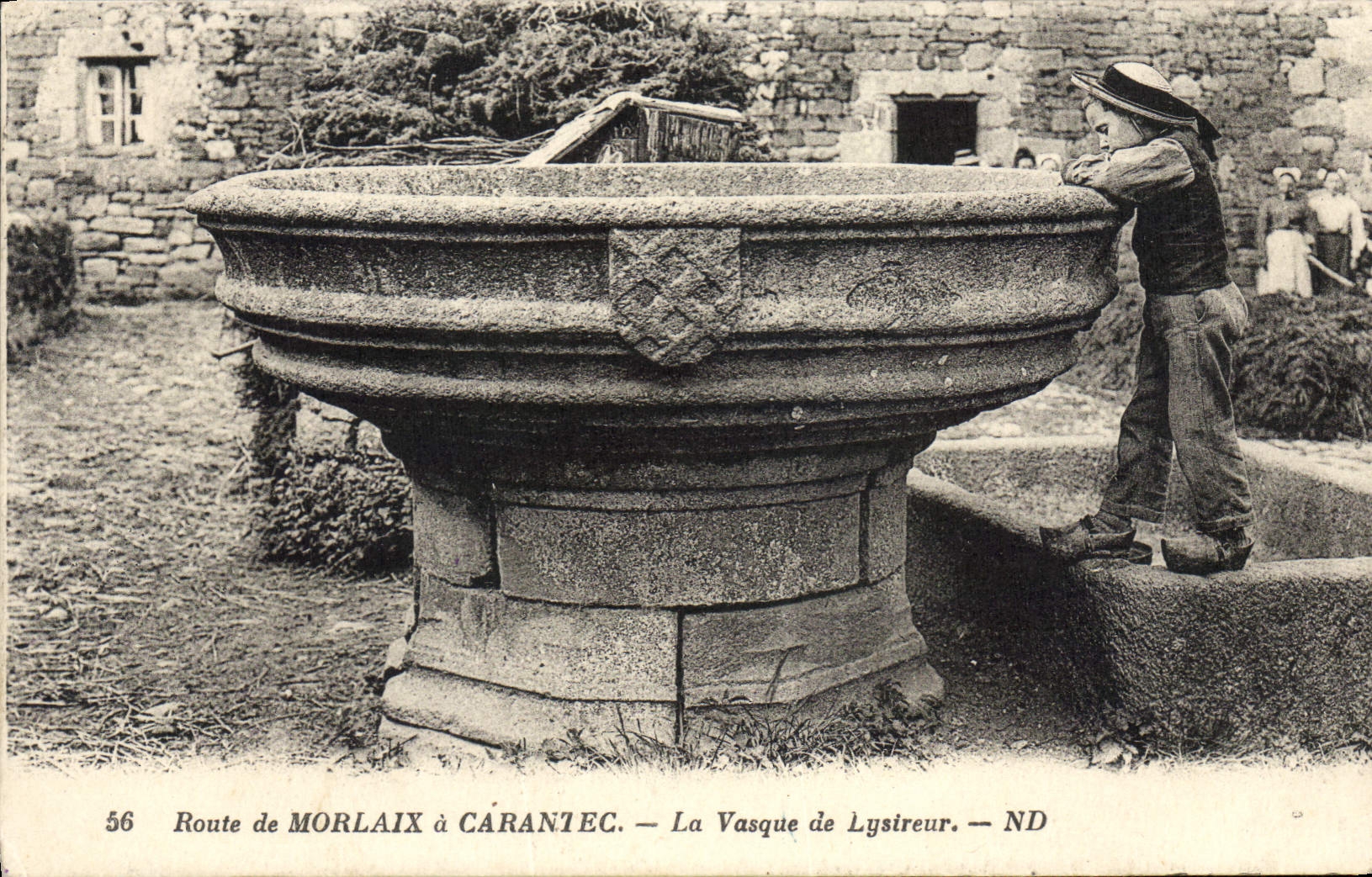 CPA Route de Morlaix à Carantec La Vasque de Lysireur