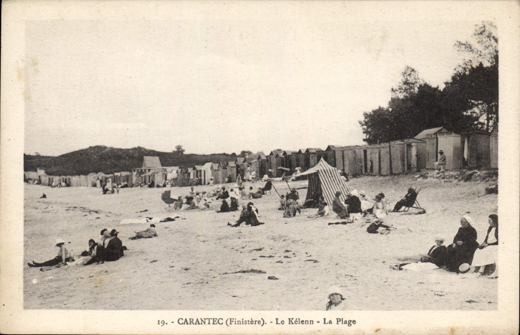 CPA Carantec Finistere le Kelenn la plage 
