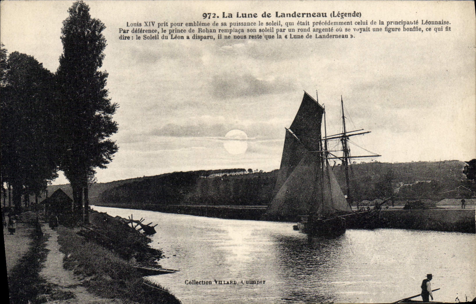 CPA La Lune de Landerneau Legende Louis XIV prit pour embleme de sa Puissance la soleile qui etait p