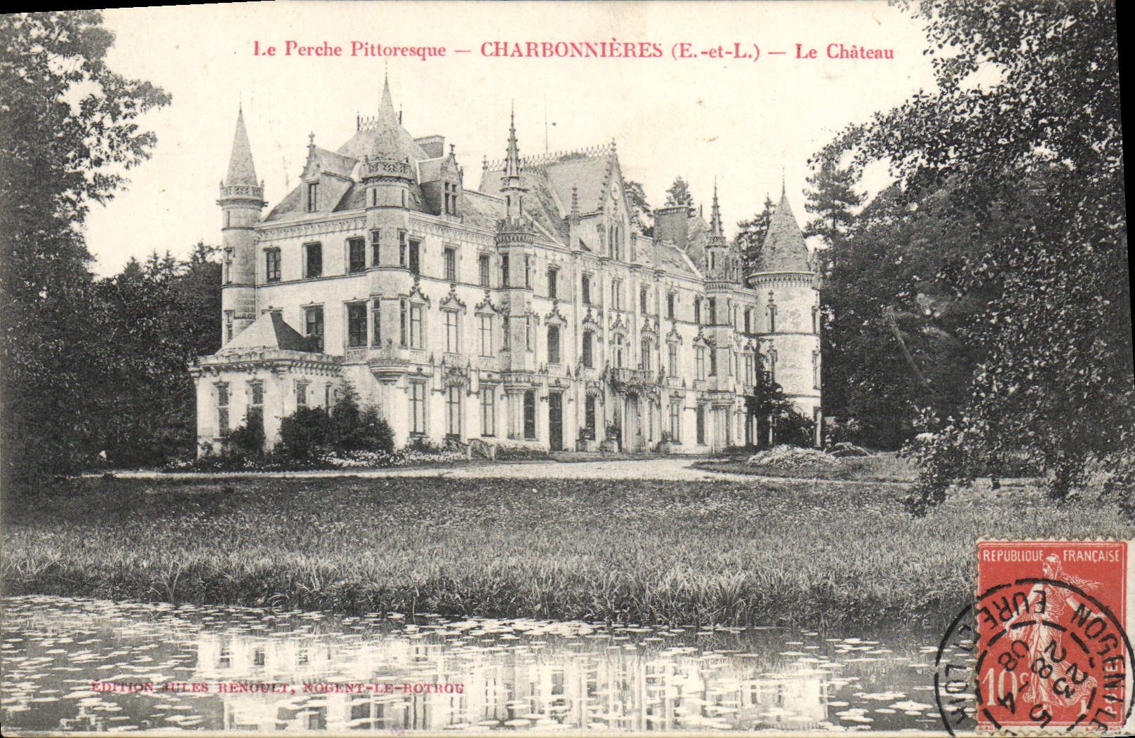 CPA Le Perche Pittoresque Charbonnieres E et L le chateau