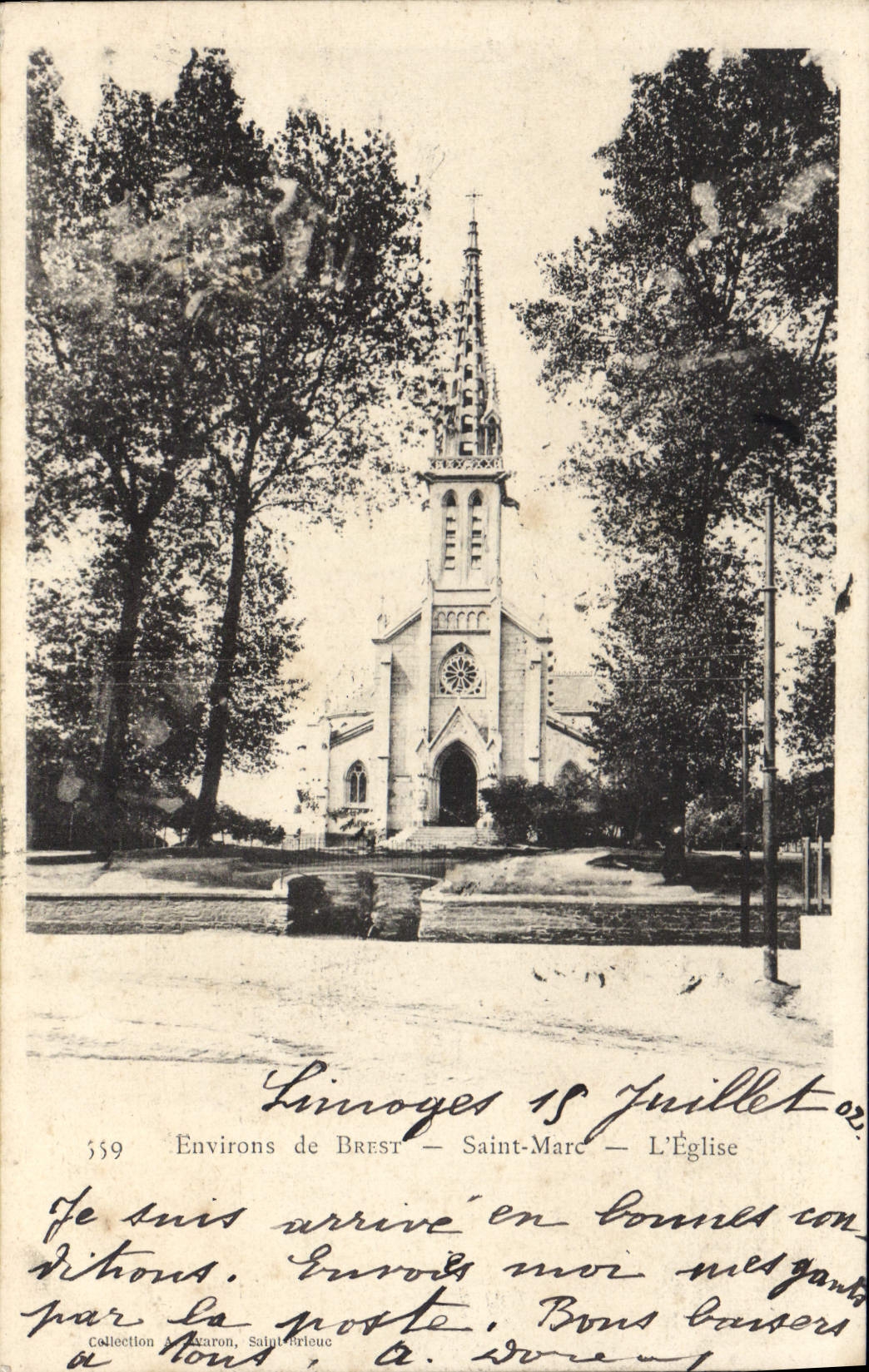 CPA Environs de Brest Saint Marc l'eglise