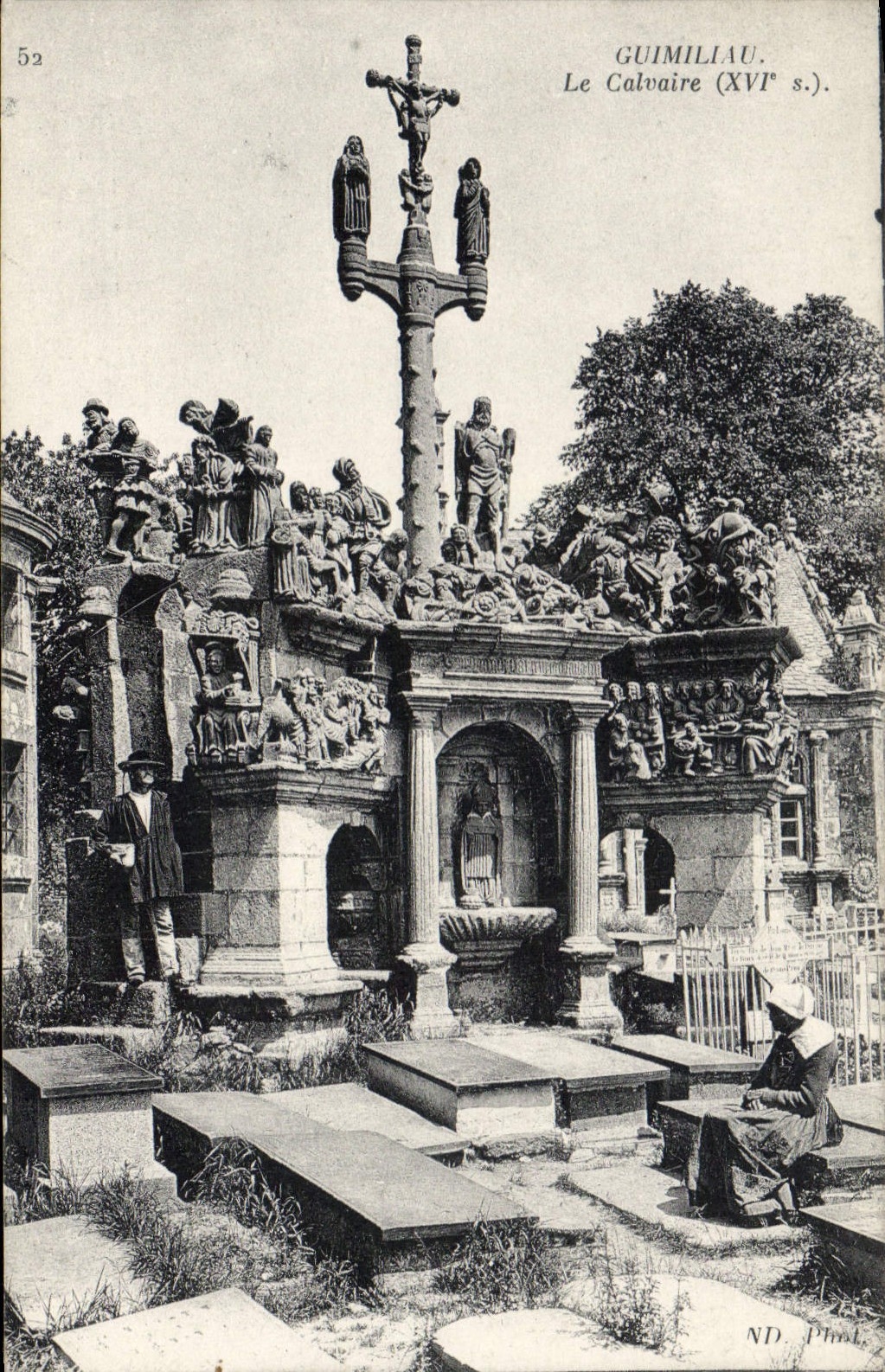 CPA Guimiliau le Calvaire XVI S 