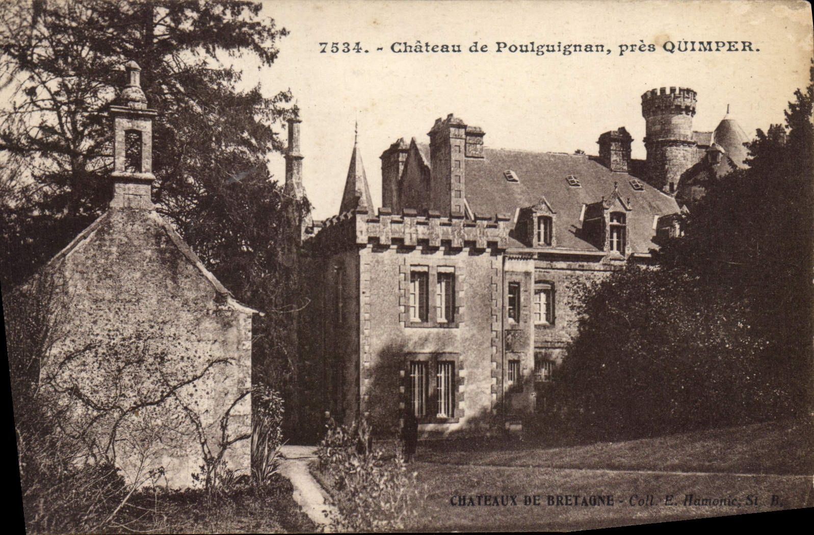 CPA Chateau de Poulguignan pres Quimper 
