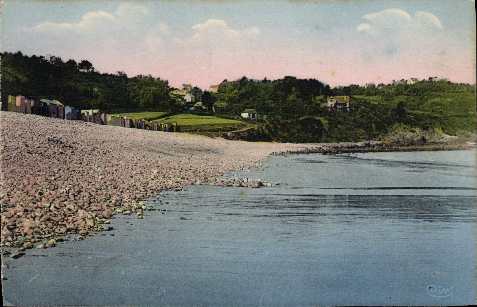 CPA Plougasnou Finistere un Coin de la plage
