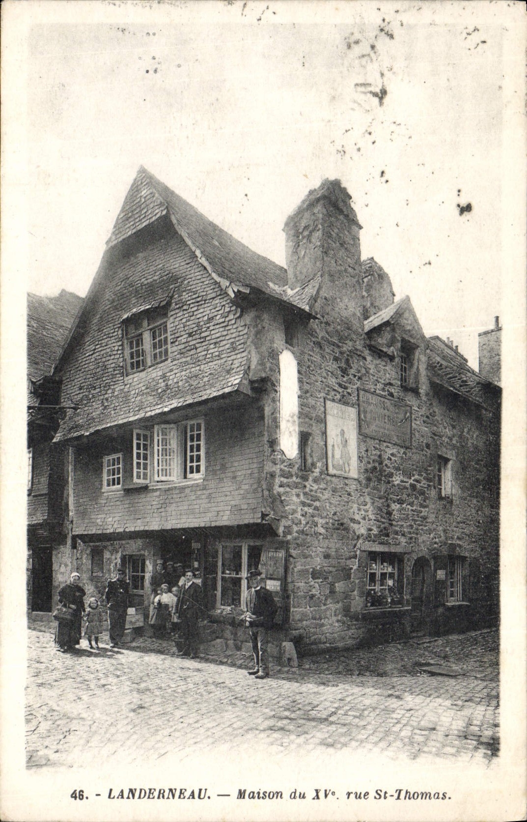CPA Landerneau maison du XV S rue St Thomas