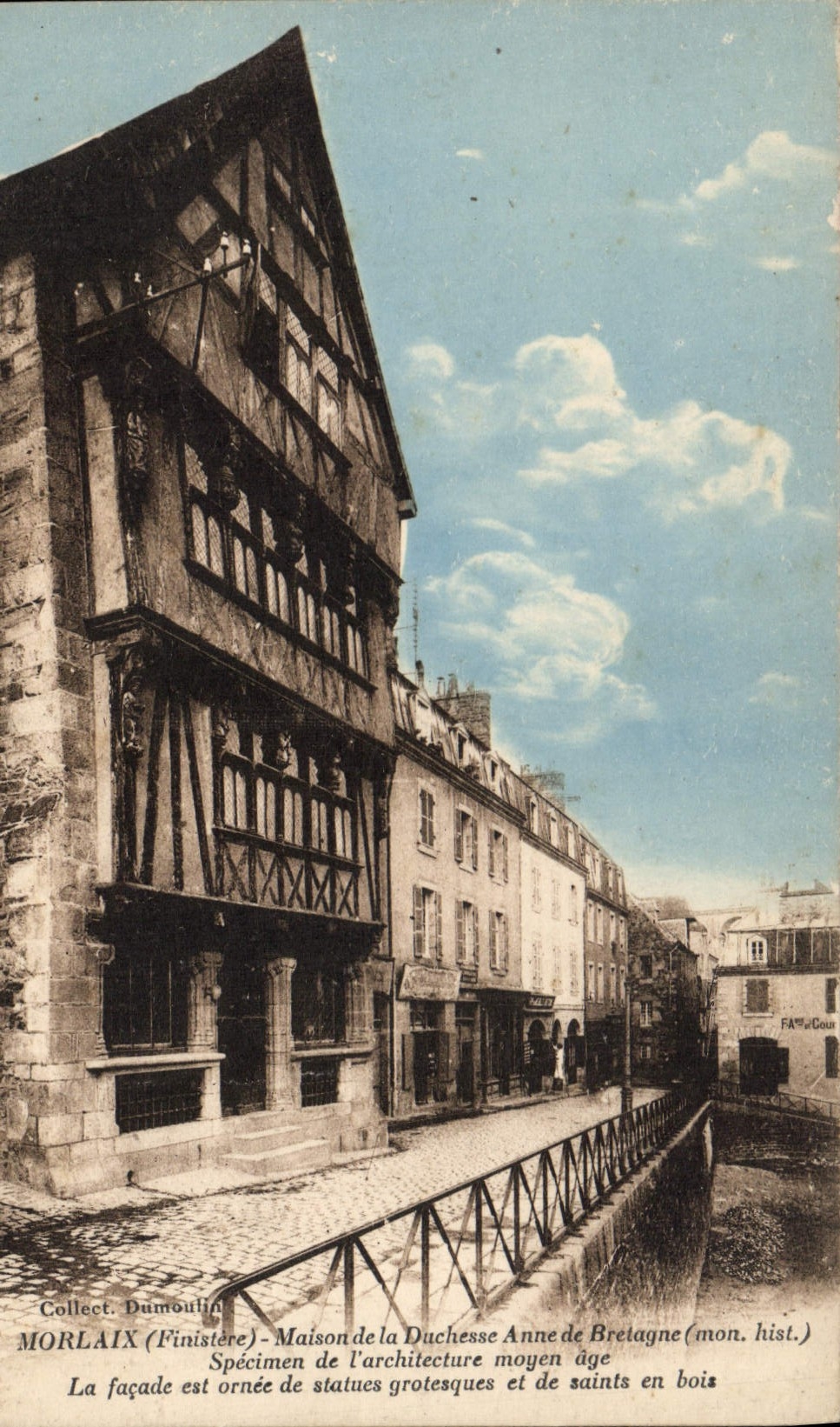 CPA Morlaix Finistere maison de la Duchesse Anne de Bretagne mon hist Specimen de l'architecture Moy