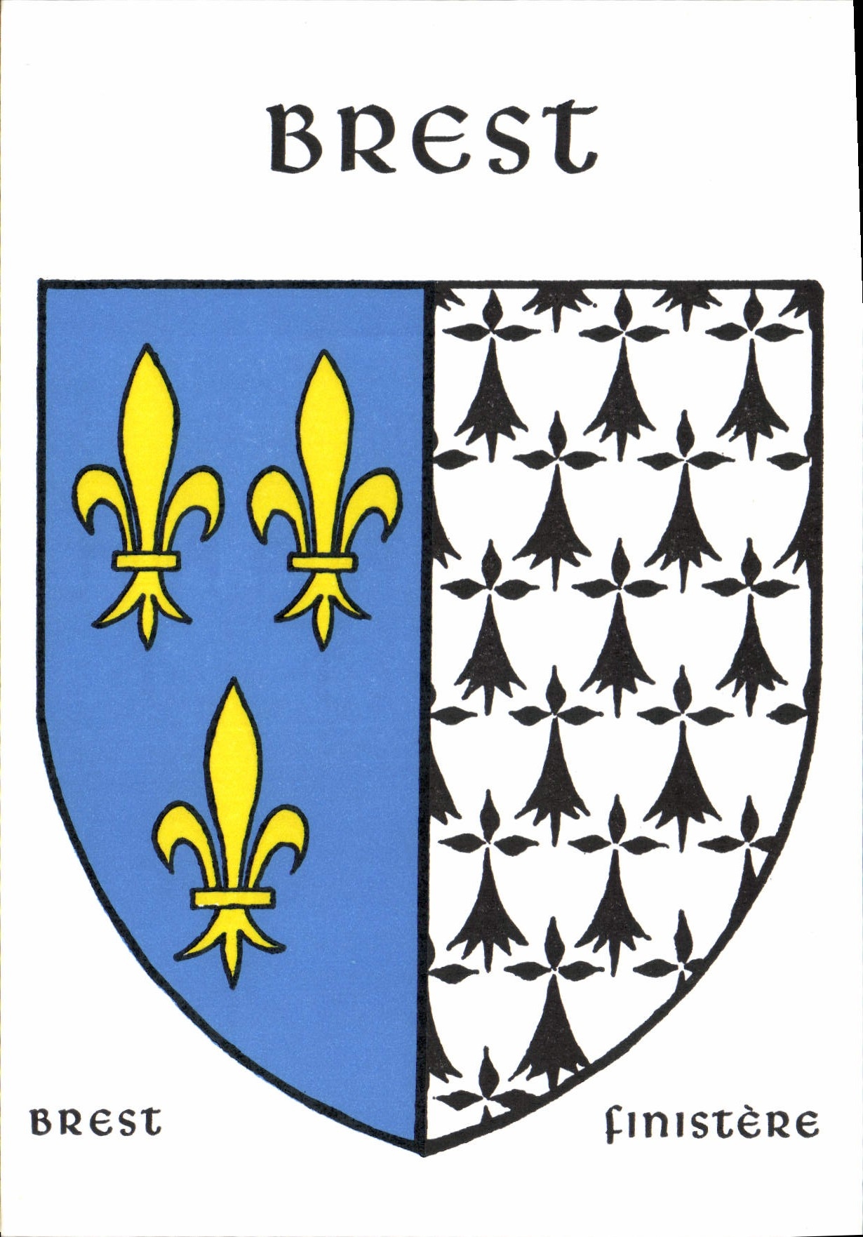 CPSM Brest Finistere limité à 1000 exemplaires numérotés Pierre le Bihan