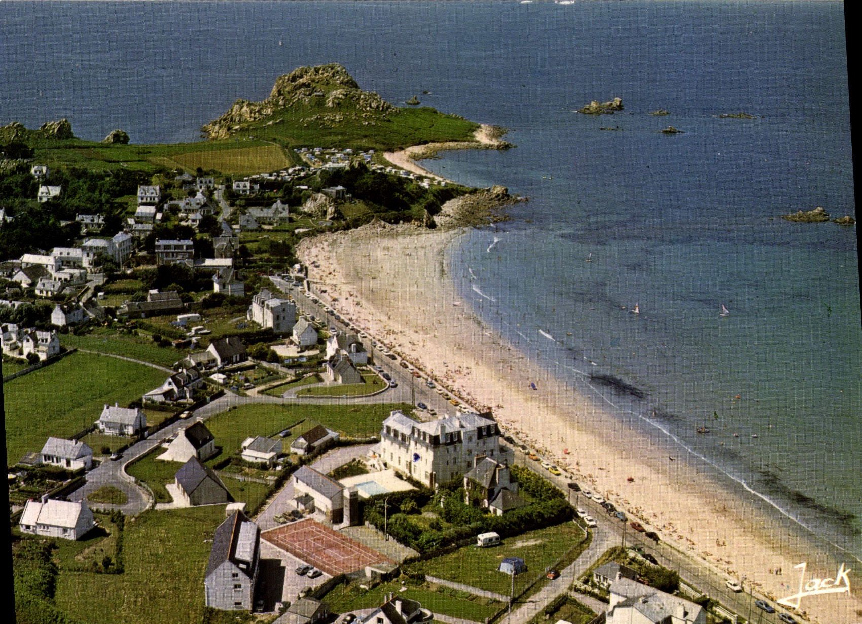 CPSM Plougasnou la plage de Primel 