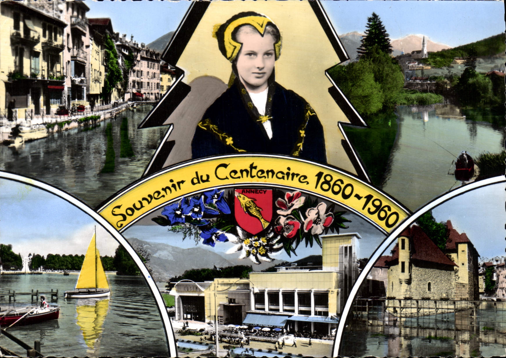 CPSM Annecy et son Canal thiou lac casino prison