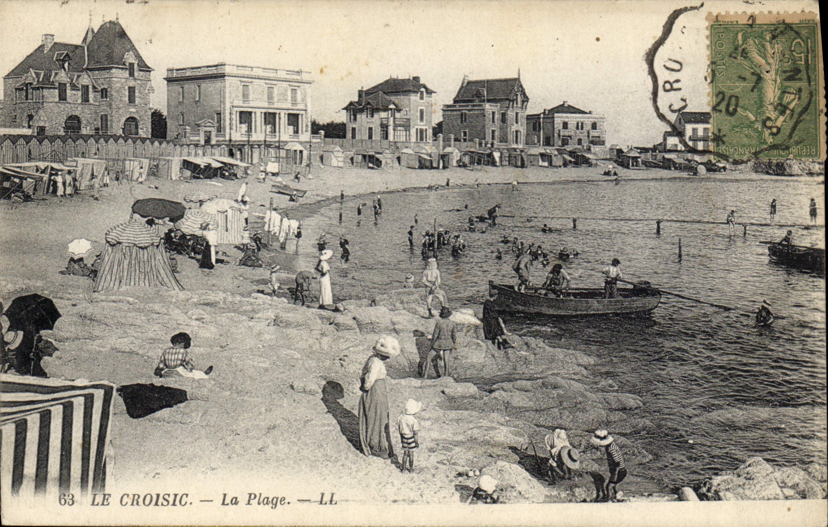 CPA Le Croisic La Plage 