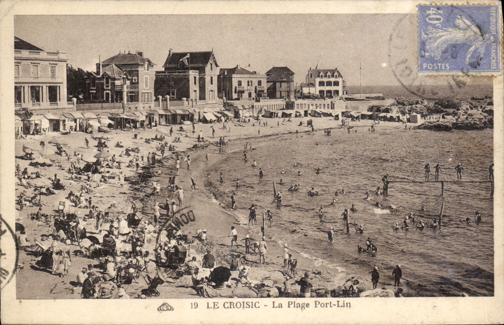 CPA Le Croisic La Plage Port Lin 