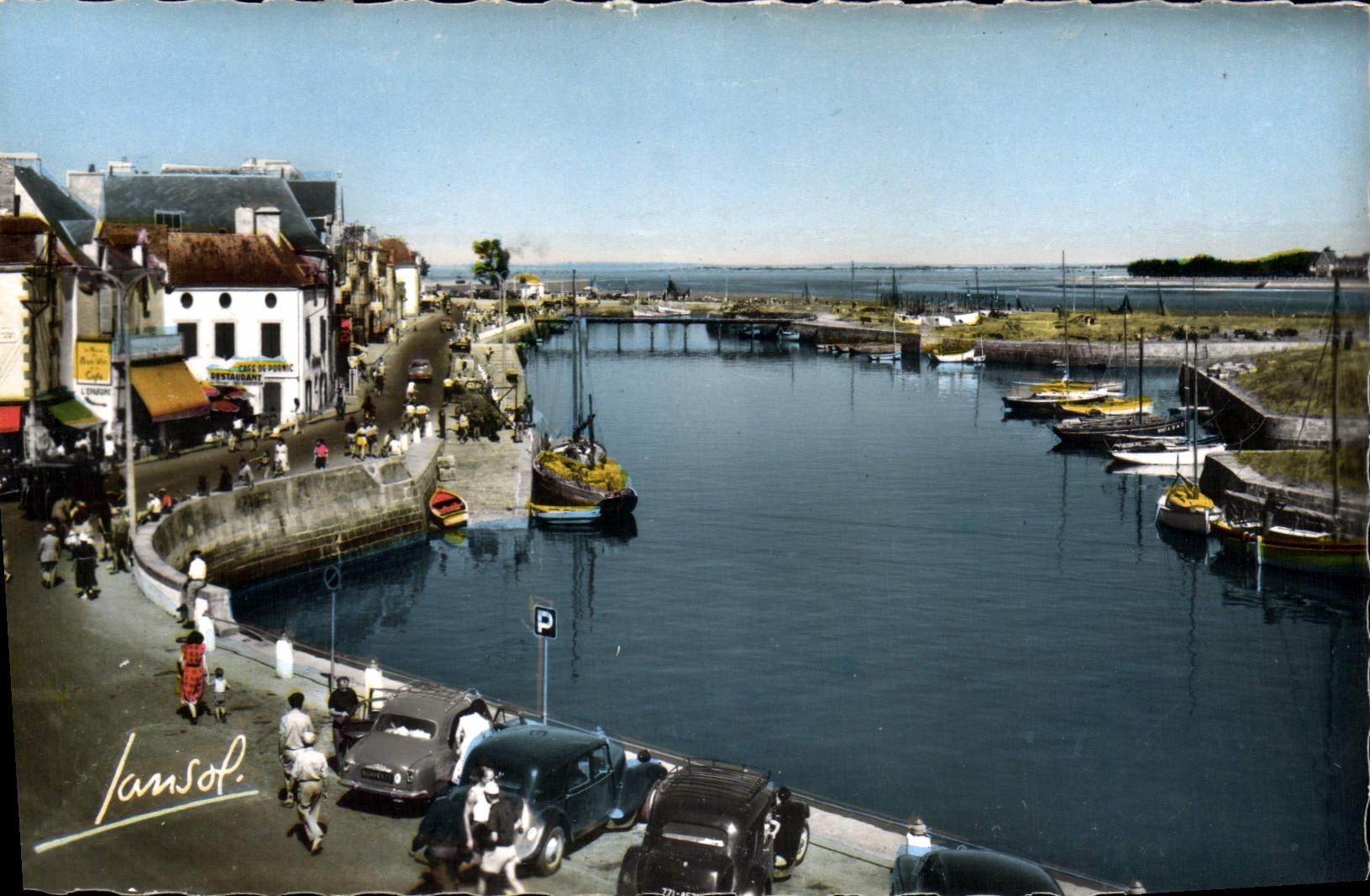 CPA Le Croisic L Atl Le Port et la Pointe de Pen Bron