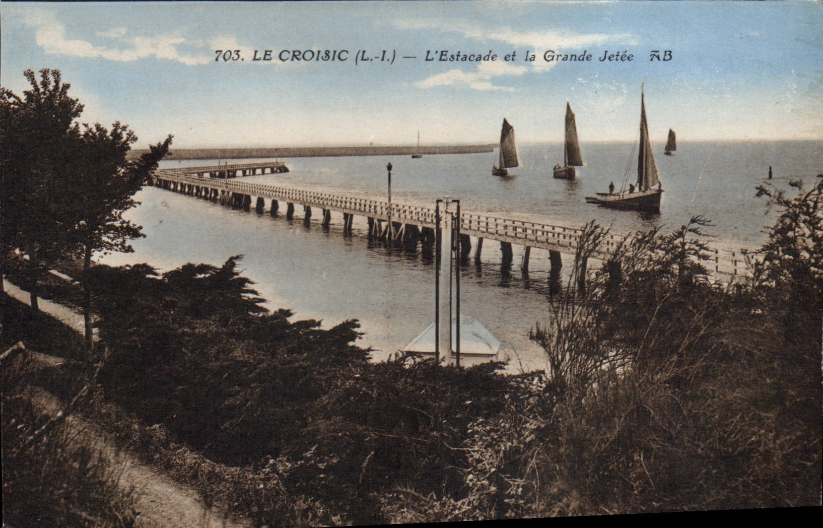 CPA Le Croisic L Inf L'Estacade et la Grande Jetée